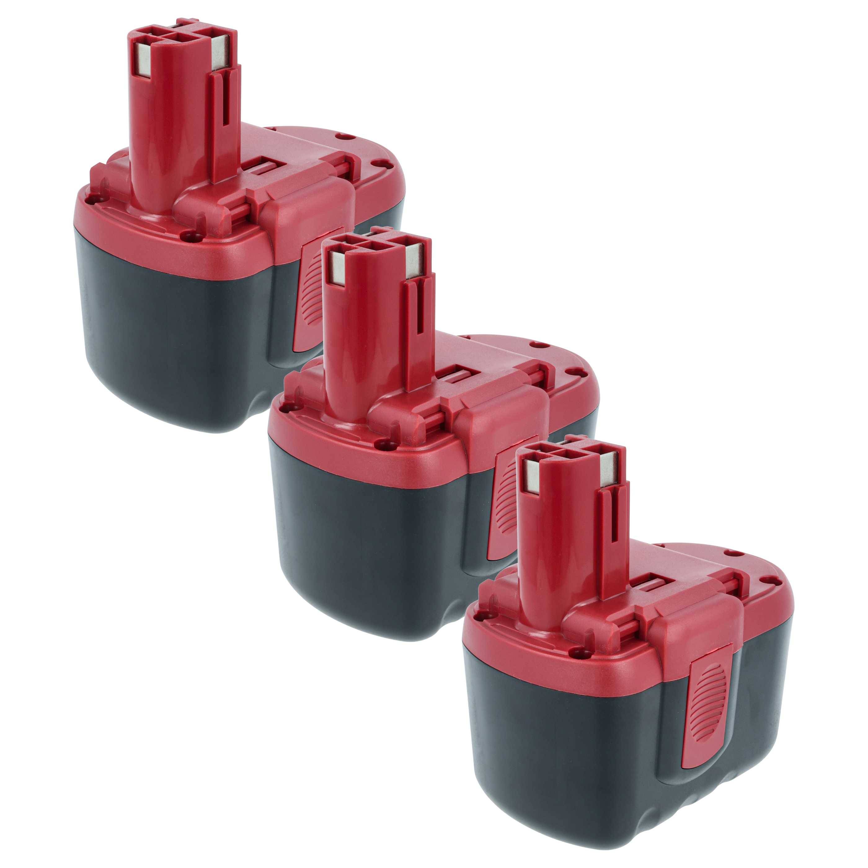 vhbw 3x Akku kompatibel mit Bosch 1645-24, 13624-2G, 1645, 12524-03, 13624, 12524, 125-24, 11524 Werkzeug (2000 mAh, NiMH, 24 V)