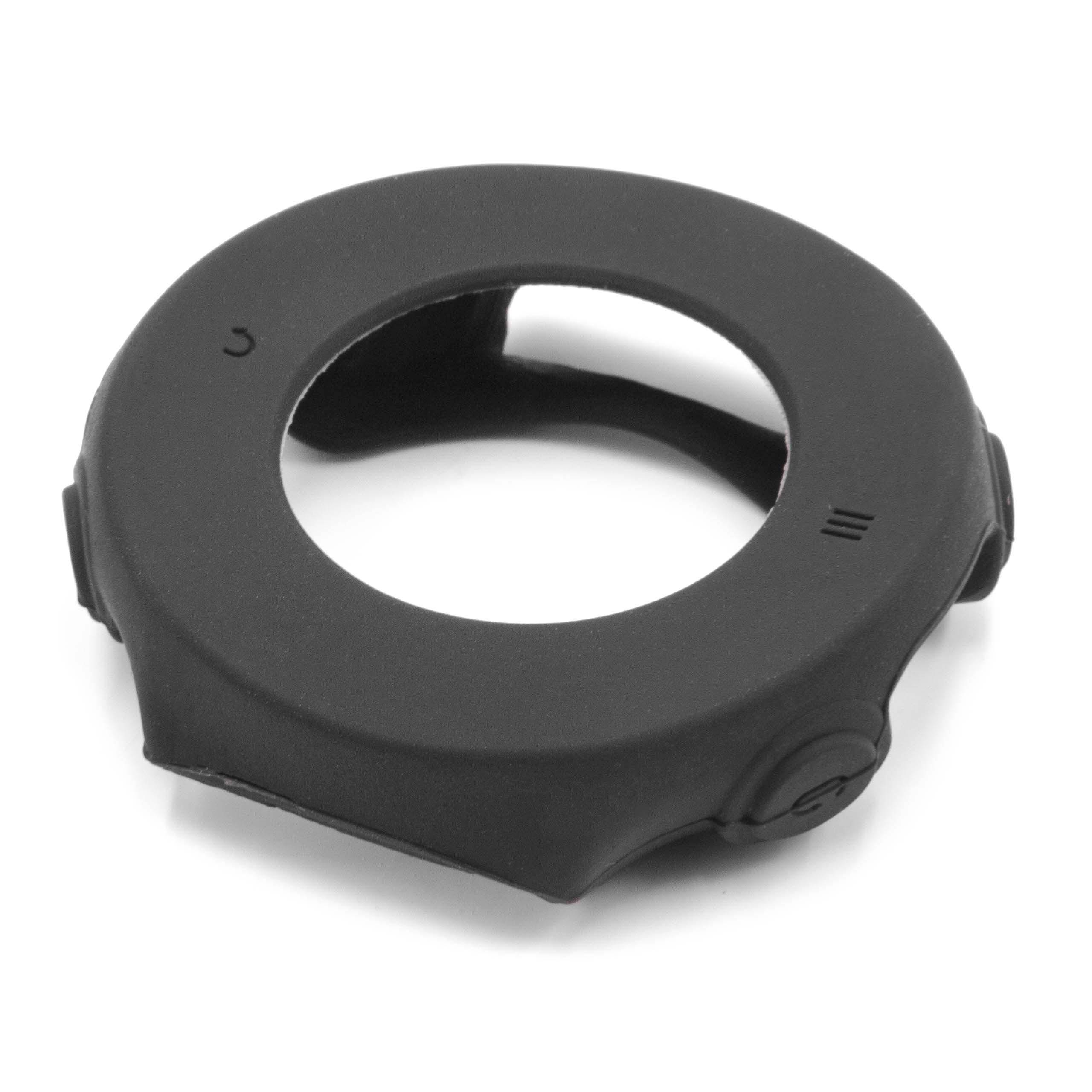 vhbw Silikon Ersatz-Hülle schwarz für Smartwatch Fitness-Tracker Garmin Forerunner 620