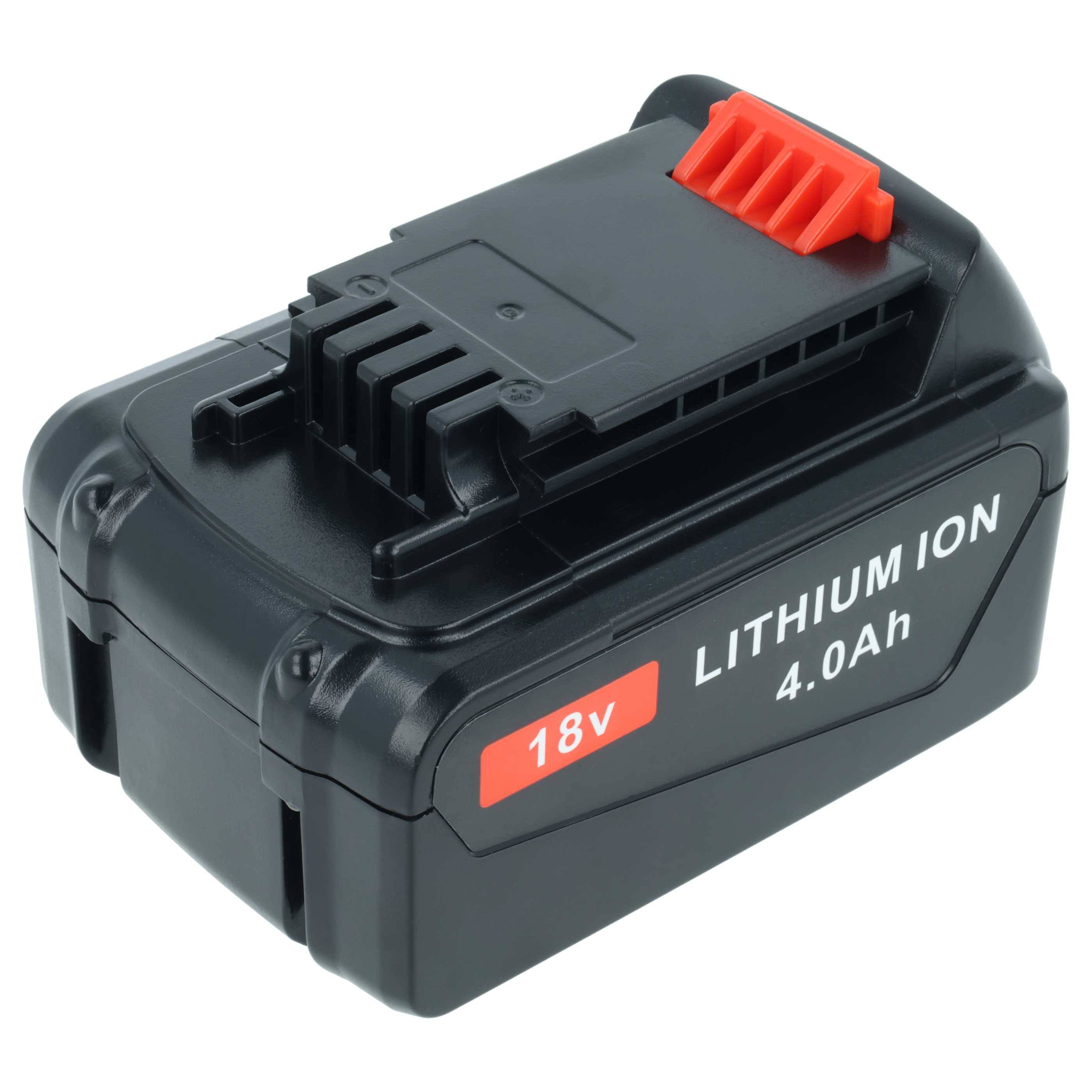 vhbw 2x Akku kompatibel mit Black & Decker GPC1800L, GTC1845L, GTC1845, GPC1820L, GPC1820LB, GTC1843L Werkzeug (4000 mAh, Li-Ion, 18 V)