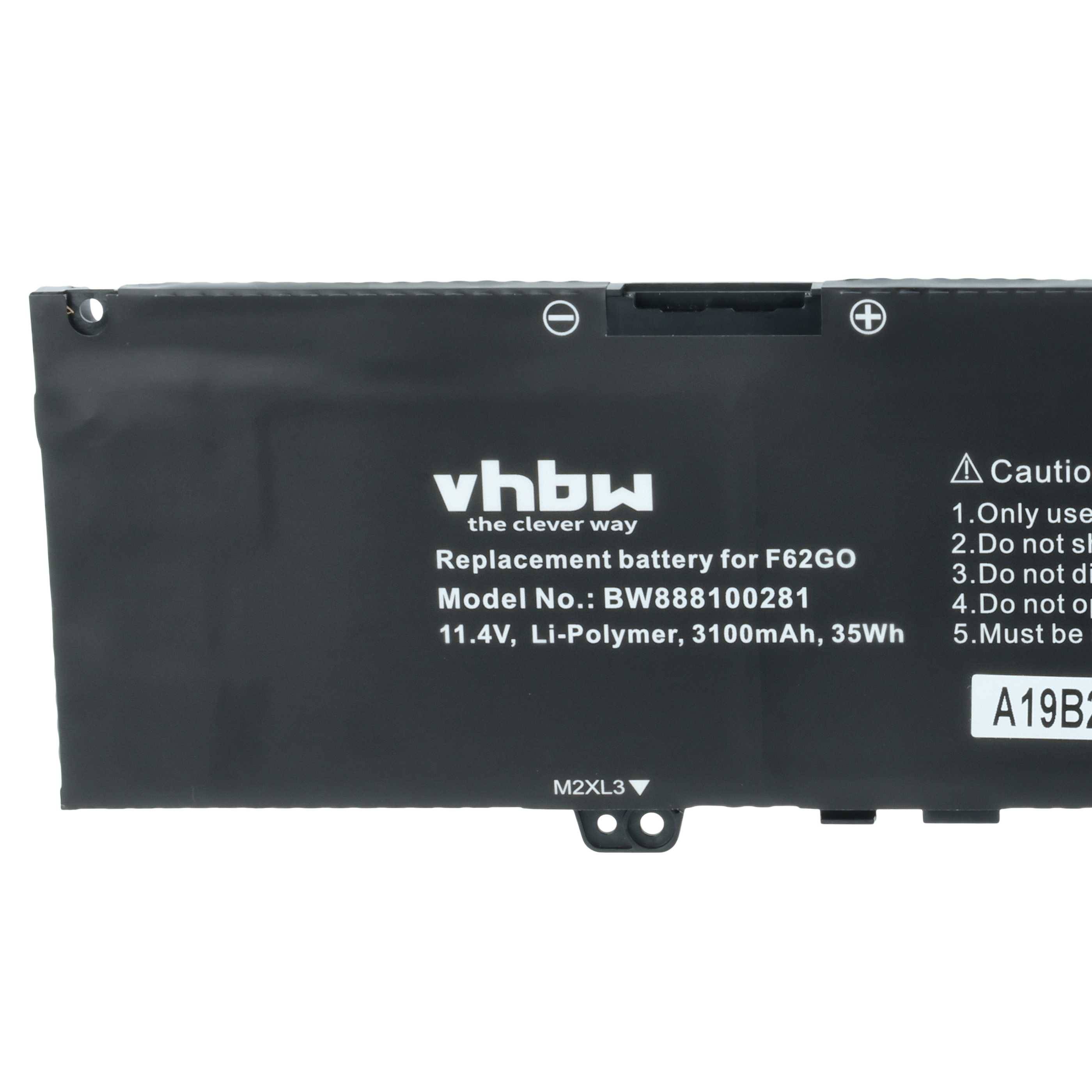 Ersatzbatterie für Modell F620GO, 11,4V, 3100mAh, gekennzeichnet mit „vhbw