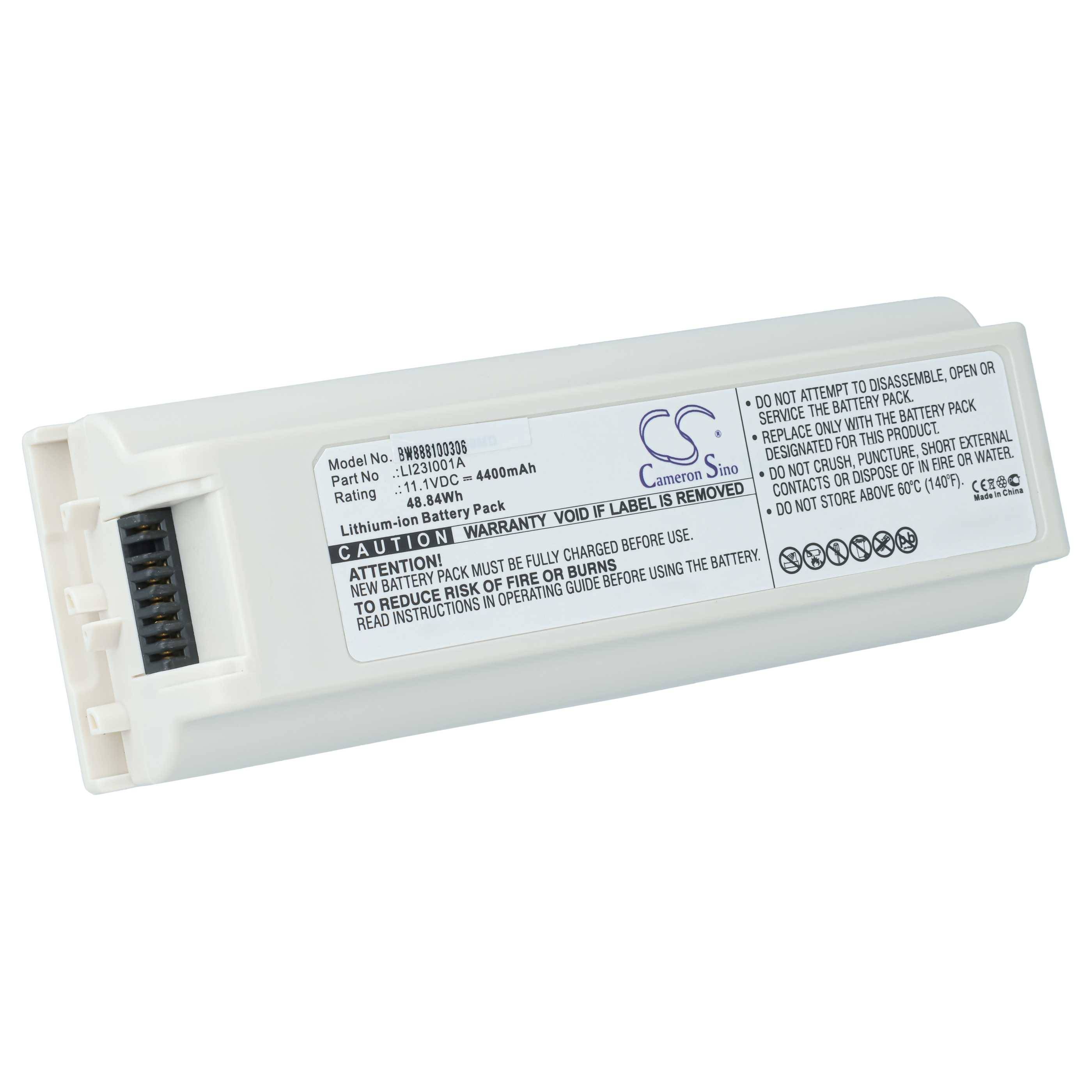 vhbw Akku kompatibel mit Mindray M7, M5T, M5, M9 Medizintechnik (4400 mAh, 11,1 V, Li-Ion)