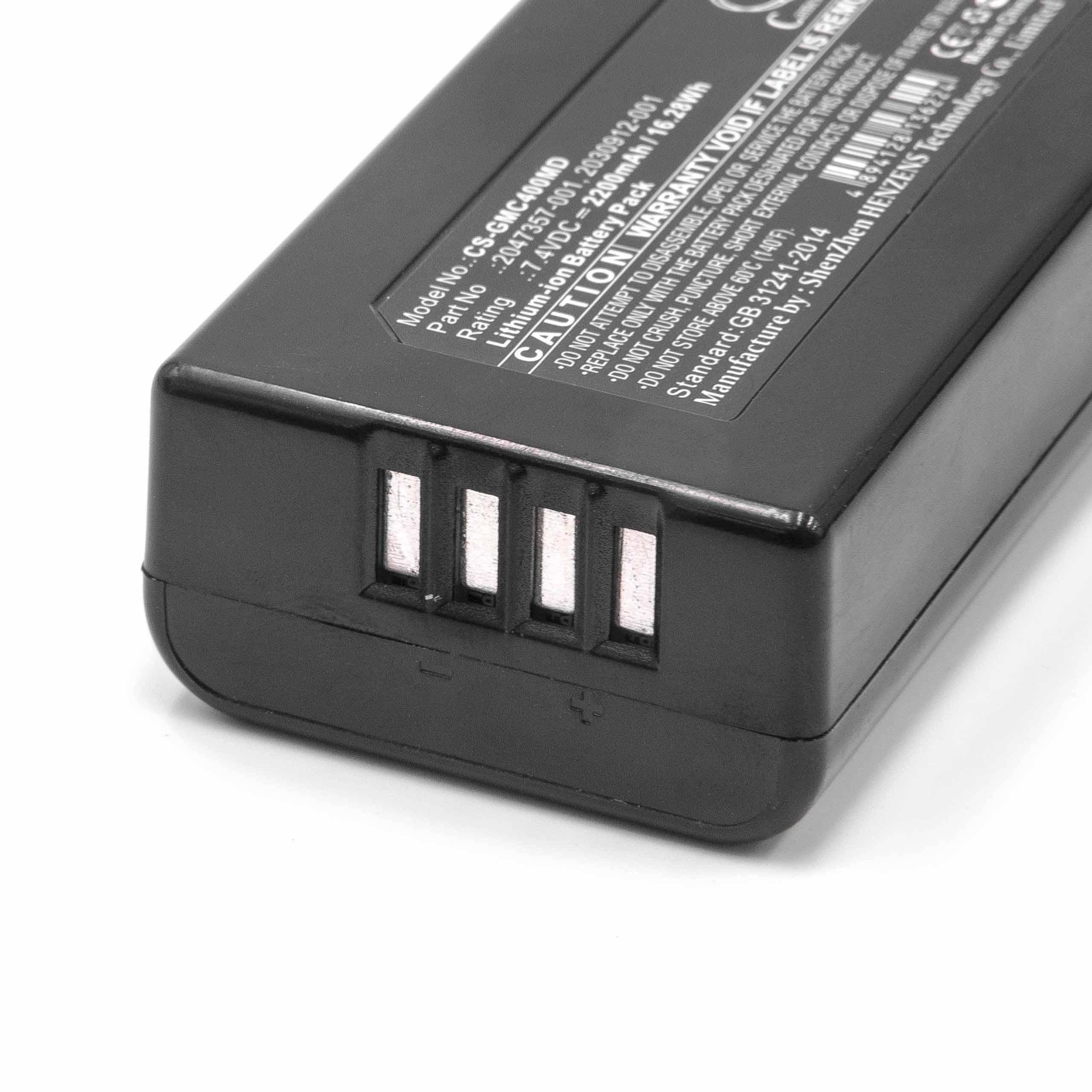 vhbw Akku Ersatz für GE 2047357-001, 2030912-001 für Medizintechnik (2200 mAh, 7,4 V, Li-Ion)