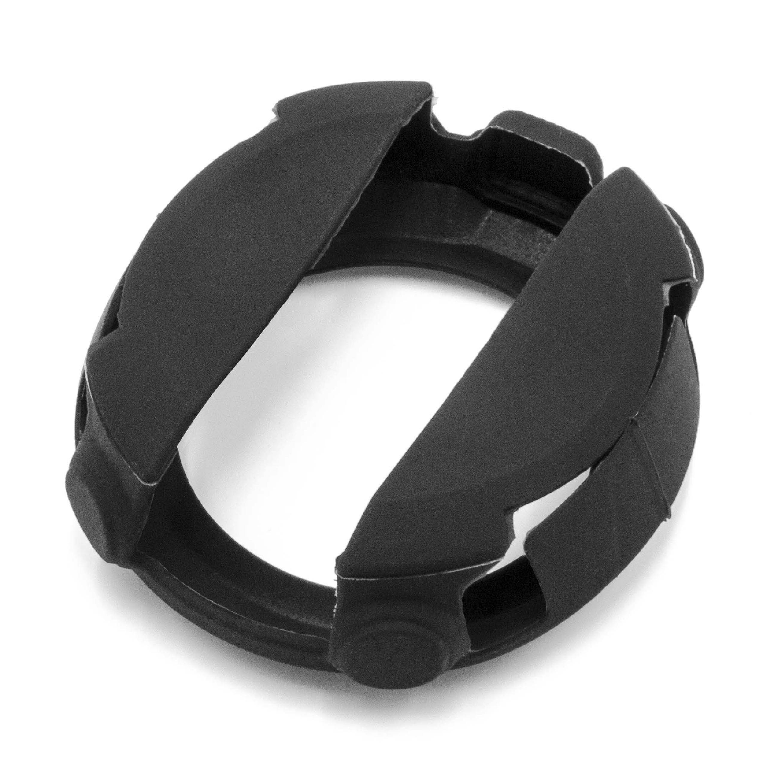vhbw Hülle Cover kompatibel mit Garmin D2 Bravo, Tactix, Quatix, Fenix 2, Fenix Fitnesstracker - Silikon Schwarz