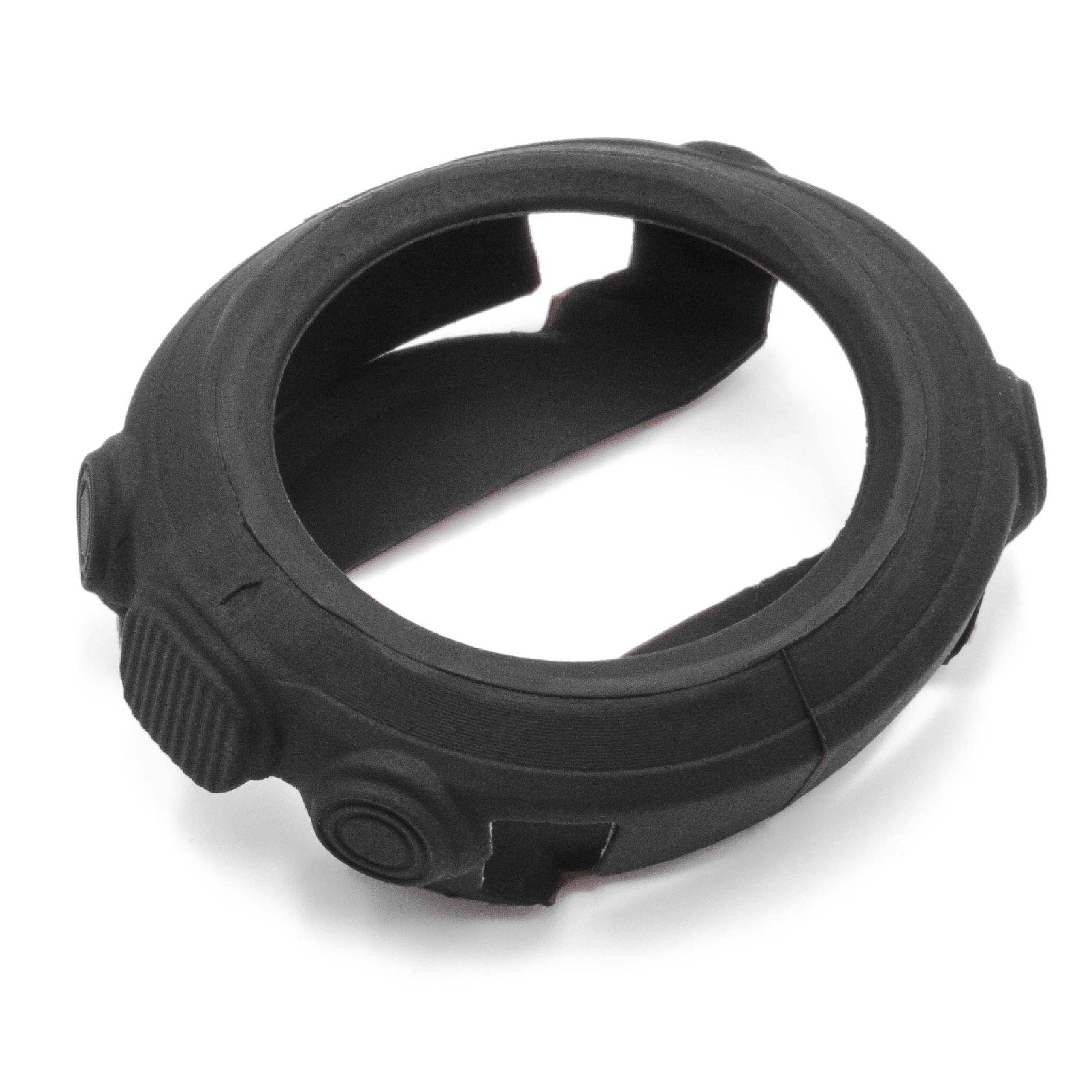 vhbw Hülle Cover kompatibel mit Garmin D2 Bravo, Tactix, Quatix, Fenix 2, Fenix Fitnesstracker - Silikon Schwarz