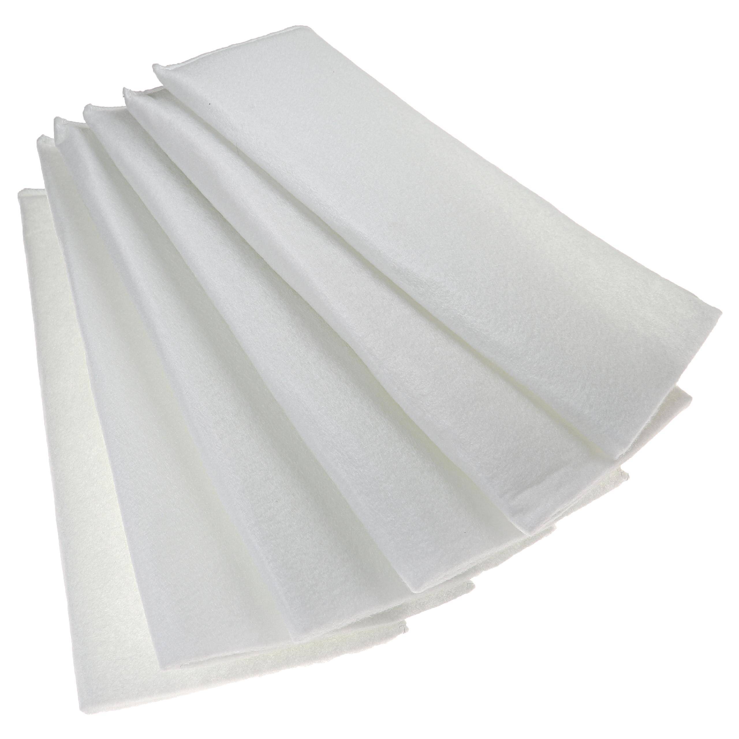vhbw 6x Luftfilter G4 kompatibel mit Balzer HRV 30, 25, 35 Lüfter, Badlüfter, Ventilator, Lüftungsgerät - Weiß