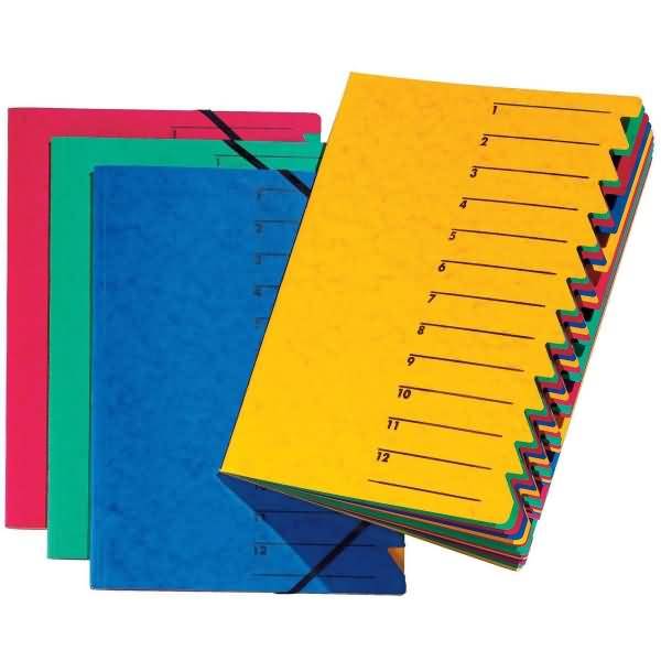 Ordnungsmappe 12 Fächer Easy sortiert