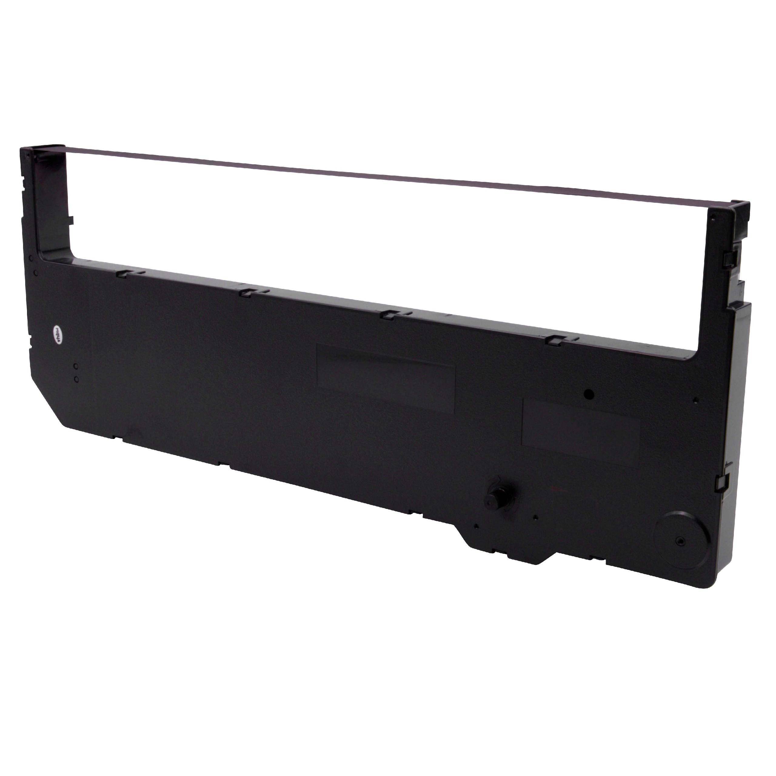 vhbw Farbband Schriftband kompatibel mit Tally Genicom T6050, T6082, T6090, T6091, T6092, T6100, T6101 Nadeldrucker, Bondrucker - Schwarz