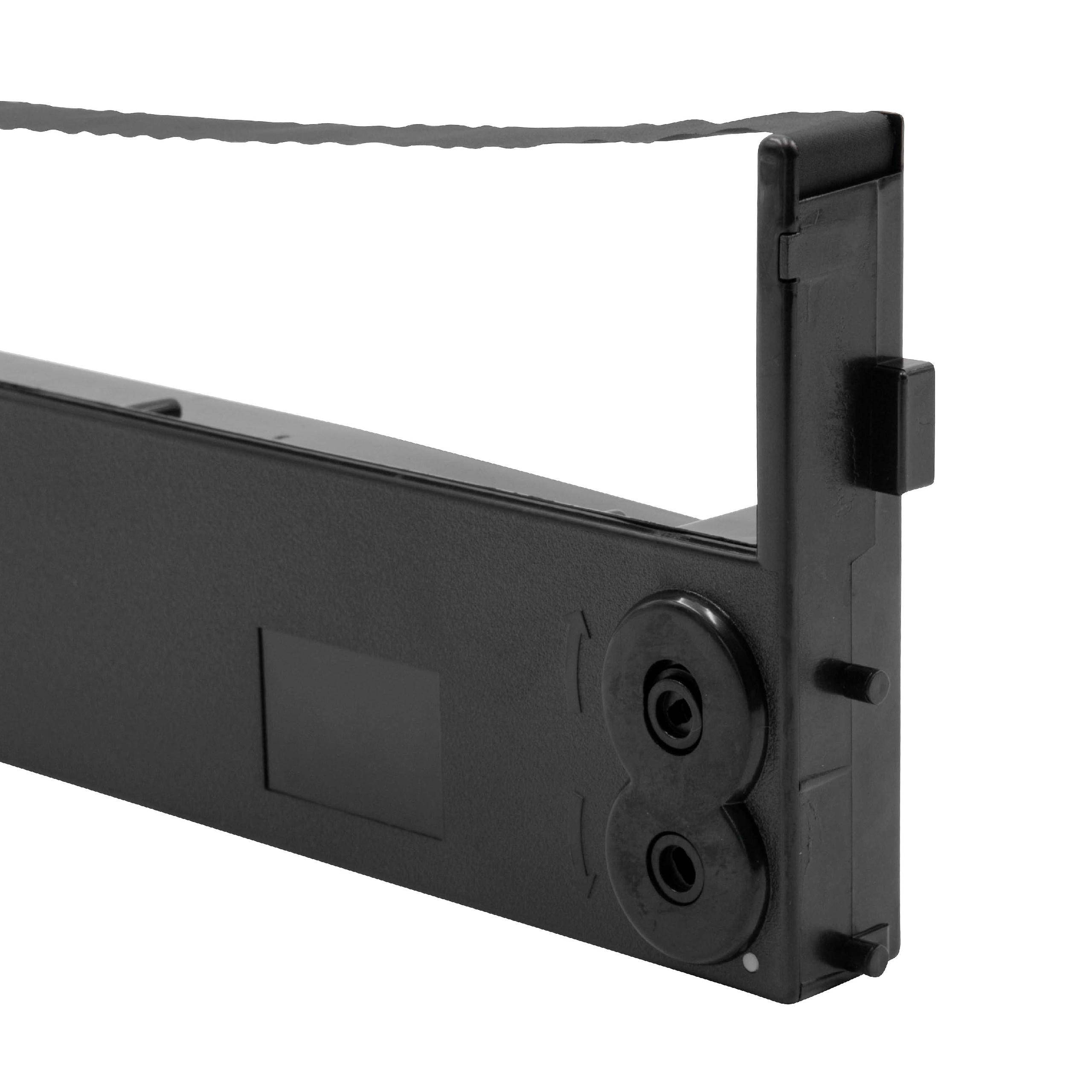 vhbw 10x Farbband Schriftband kompatibel mit Tally Genicom T2045, MT490, MT460, MT440, T2060, T2055 Nadeldrucker, Bondrucker - Schwarz