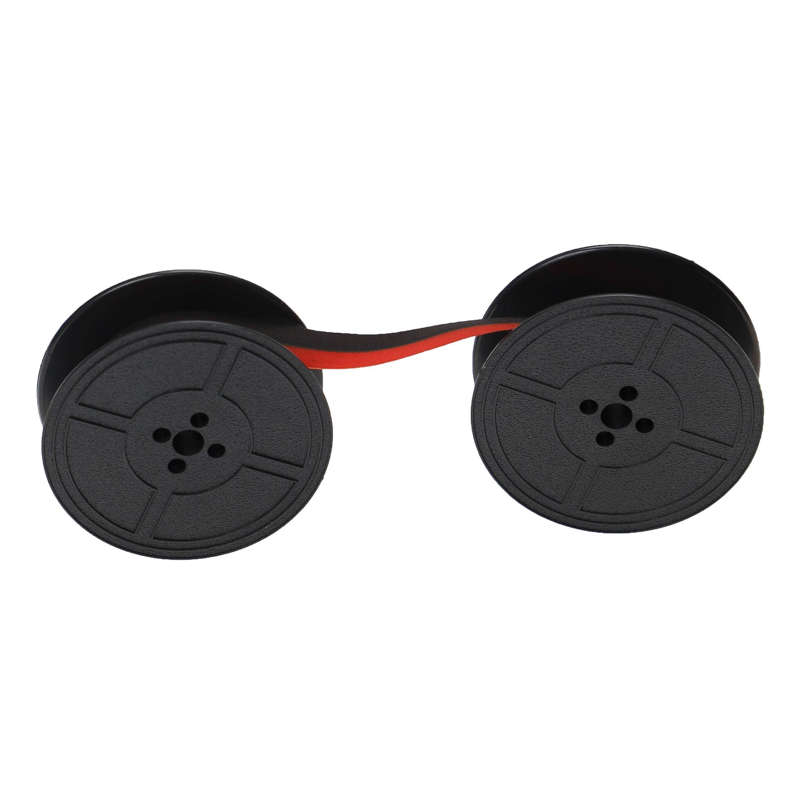 vhbw Farbband Schriftband kompatibel mit Facit 733, Addo T2, Electric Nadeldrucker, Bondrucker - Schwarz, Rot