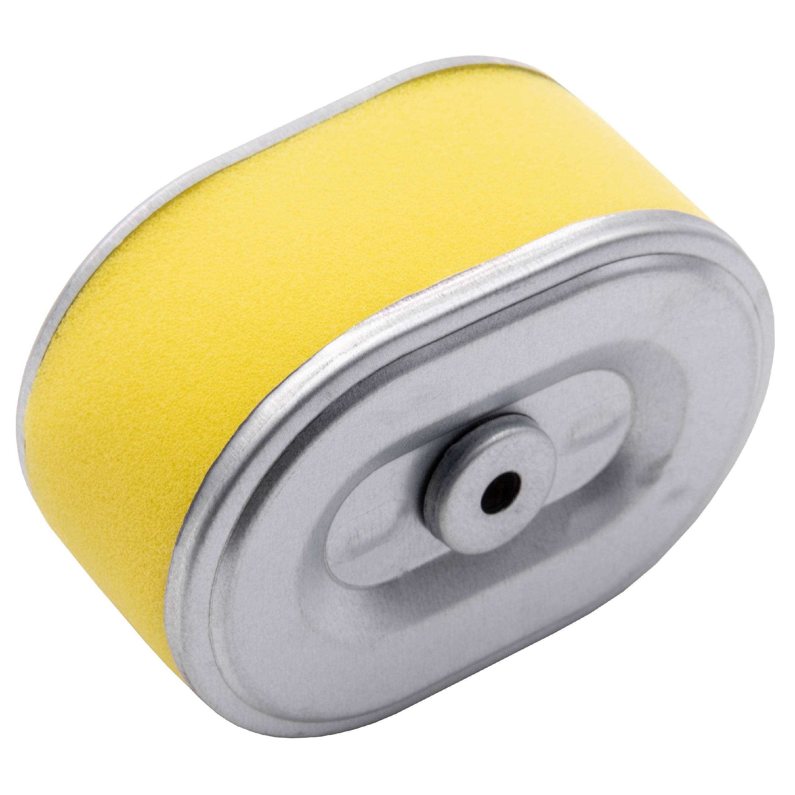 vhbw Luftfilter mit Vorfilter kompatibel mit John Deere 260SL | Rasenmäher, 10,1 x 7,2 x 5,1 cm, Gelb, Silber