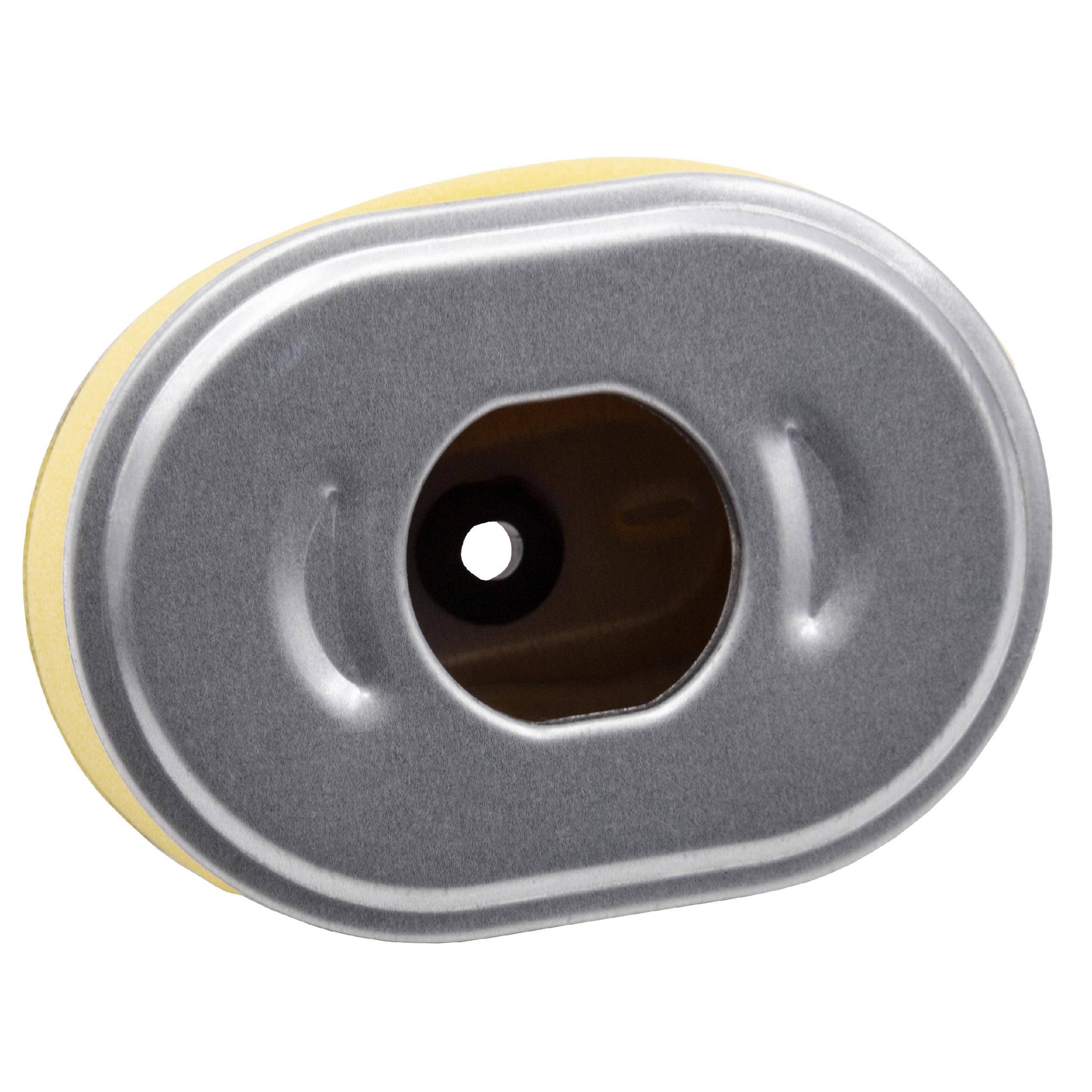vhbw Luftfilter mit Vorfilter kompatibel mit Honda GX120 K1 | Rasenmäher, 10,1 x 7,2 x 5,1 cm, Gelb, Silber