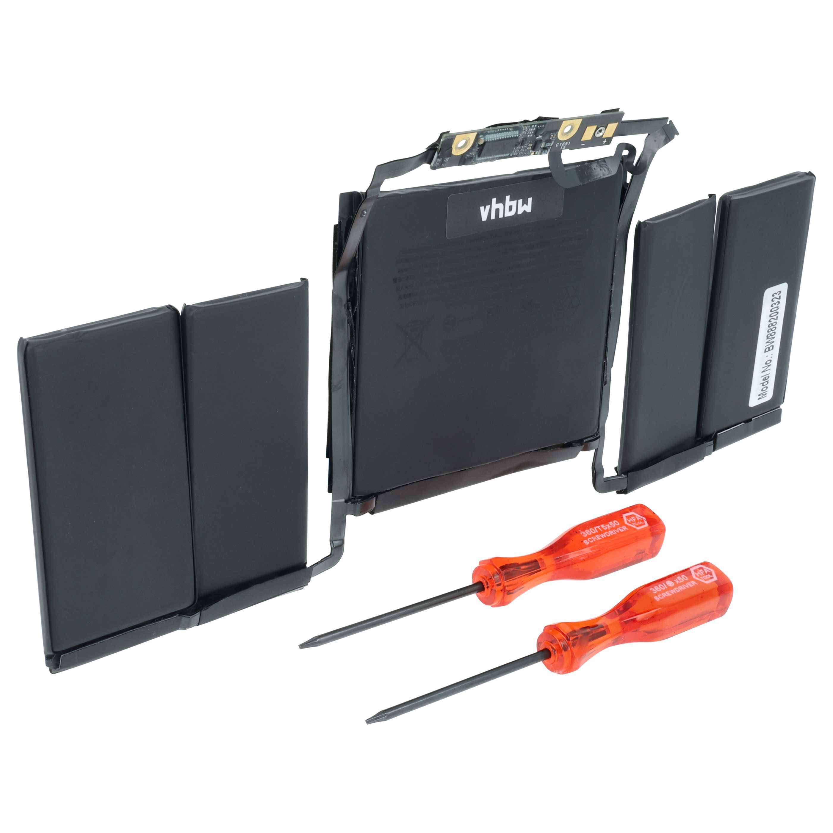 vhbw Akku kompatibel mit Apple MacBook Pro "Core i5" 3.1 13" Touch/Mid-2017 Notebook (4300 mAh, 11,4 V, Li-Polymer)