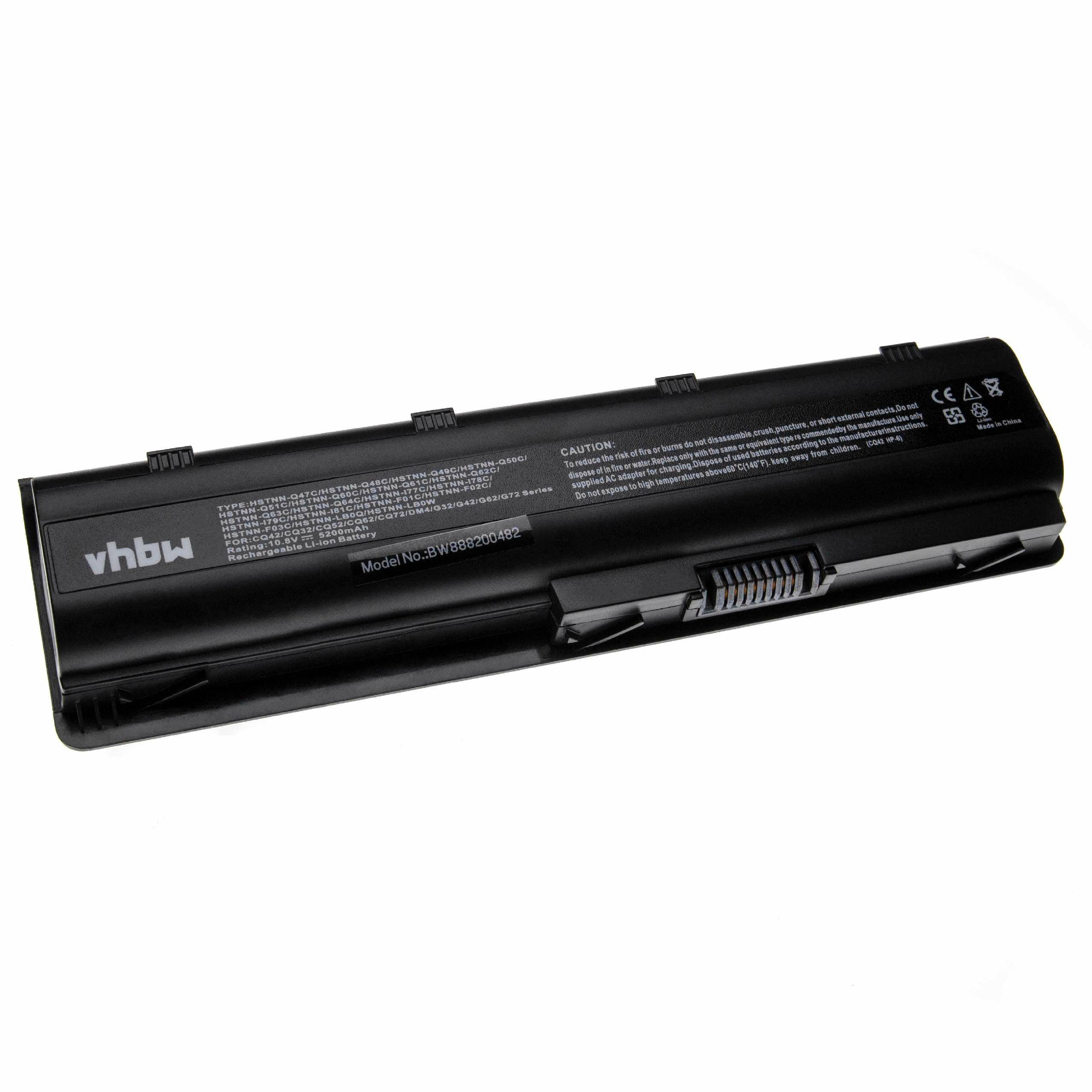 vhbw 1x Akku kompatibel mit HP Envy 15-1100, 17, 62-100EE, 17-xxxx Notebook (5200 mAh, 10,8 V, Li-Ion)
