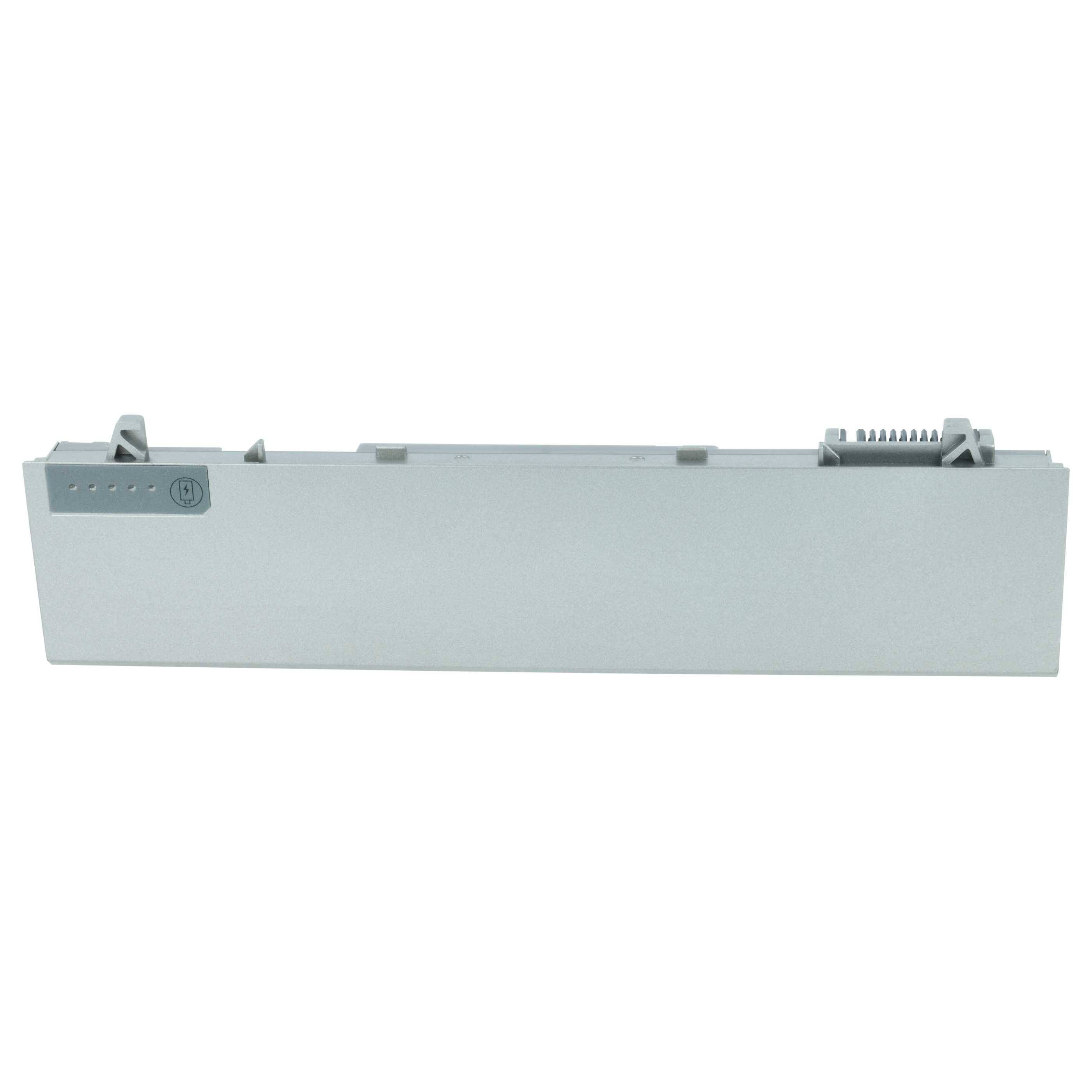 „Eine silberne Batteriebaugruppe mit einem Code und Anschlussanschlüssen oben.