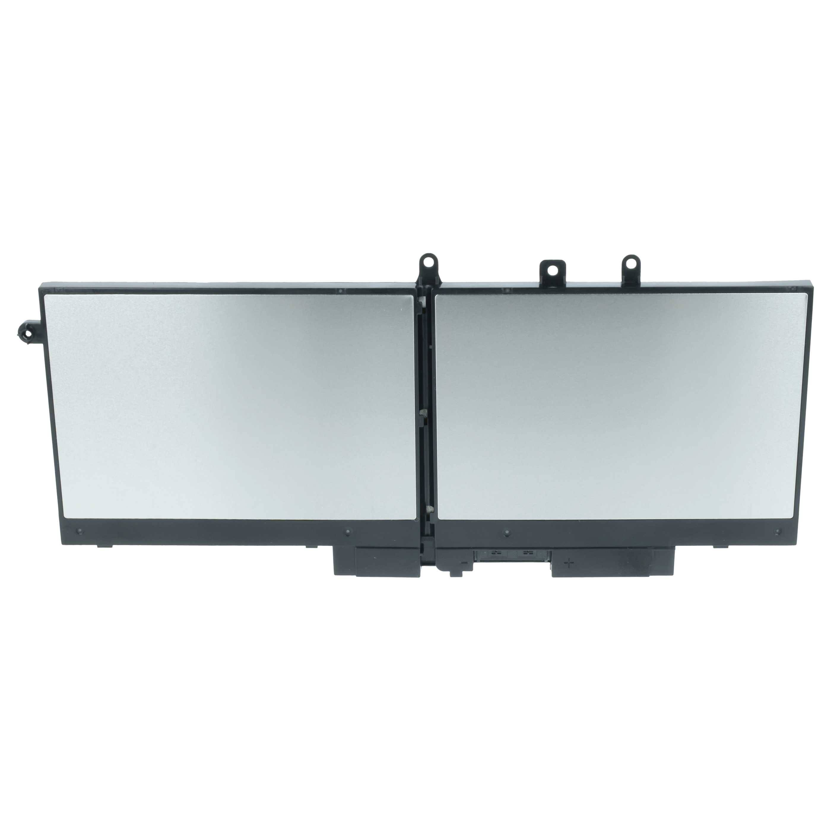 Ein grauer rechteckiger Gegenstand, der einem Fernseher oder Monitor ähnelt, mit einem schwarzen Rahmen und Halterungen, leicht zur Mitte hin geneigt.
