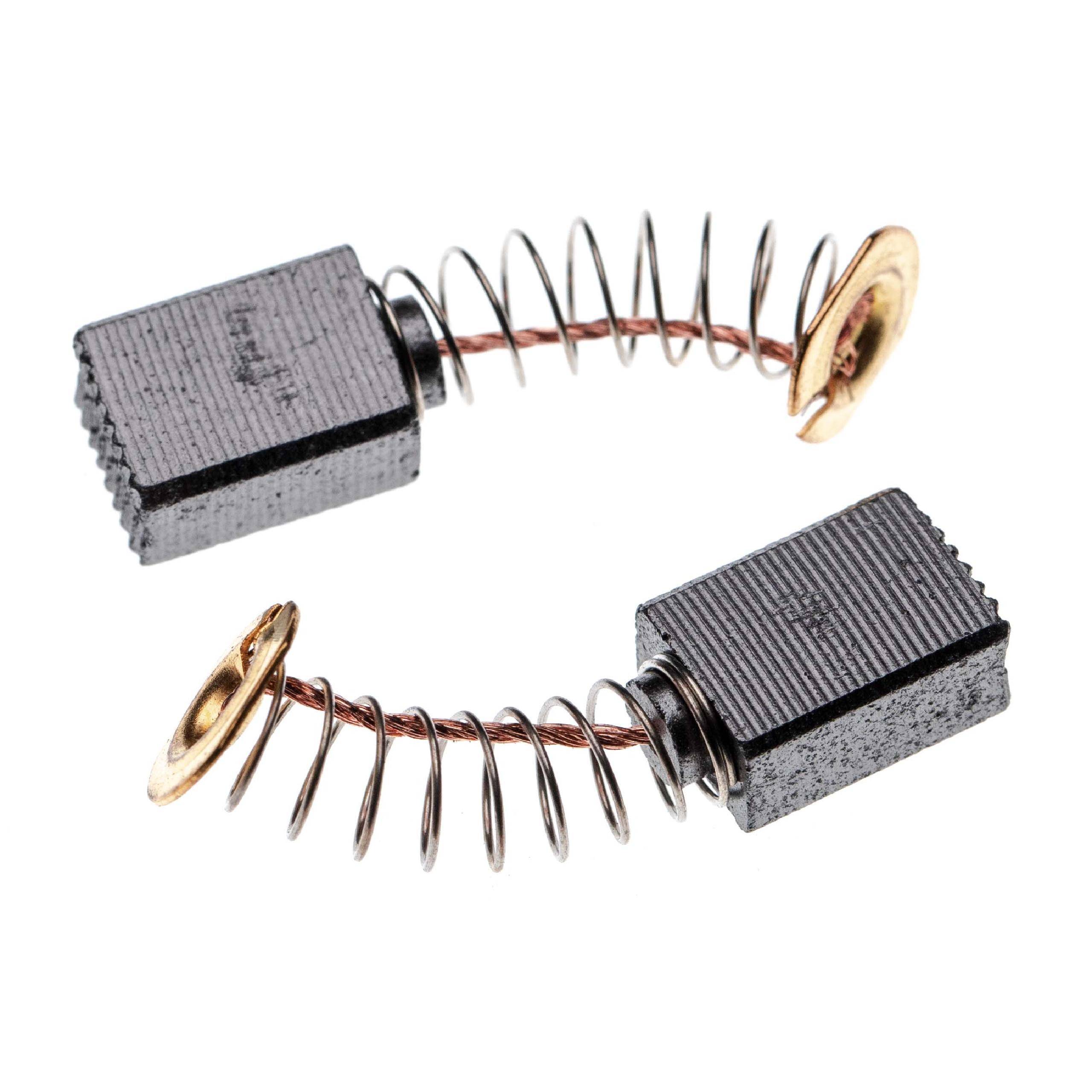 vhbw 2x Kohlebürste 6 x 9 x 12 mm kompatibel mit Makita TW0350, TD0101F, TW0200 Elektrowerkzeug