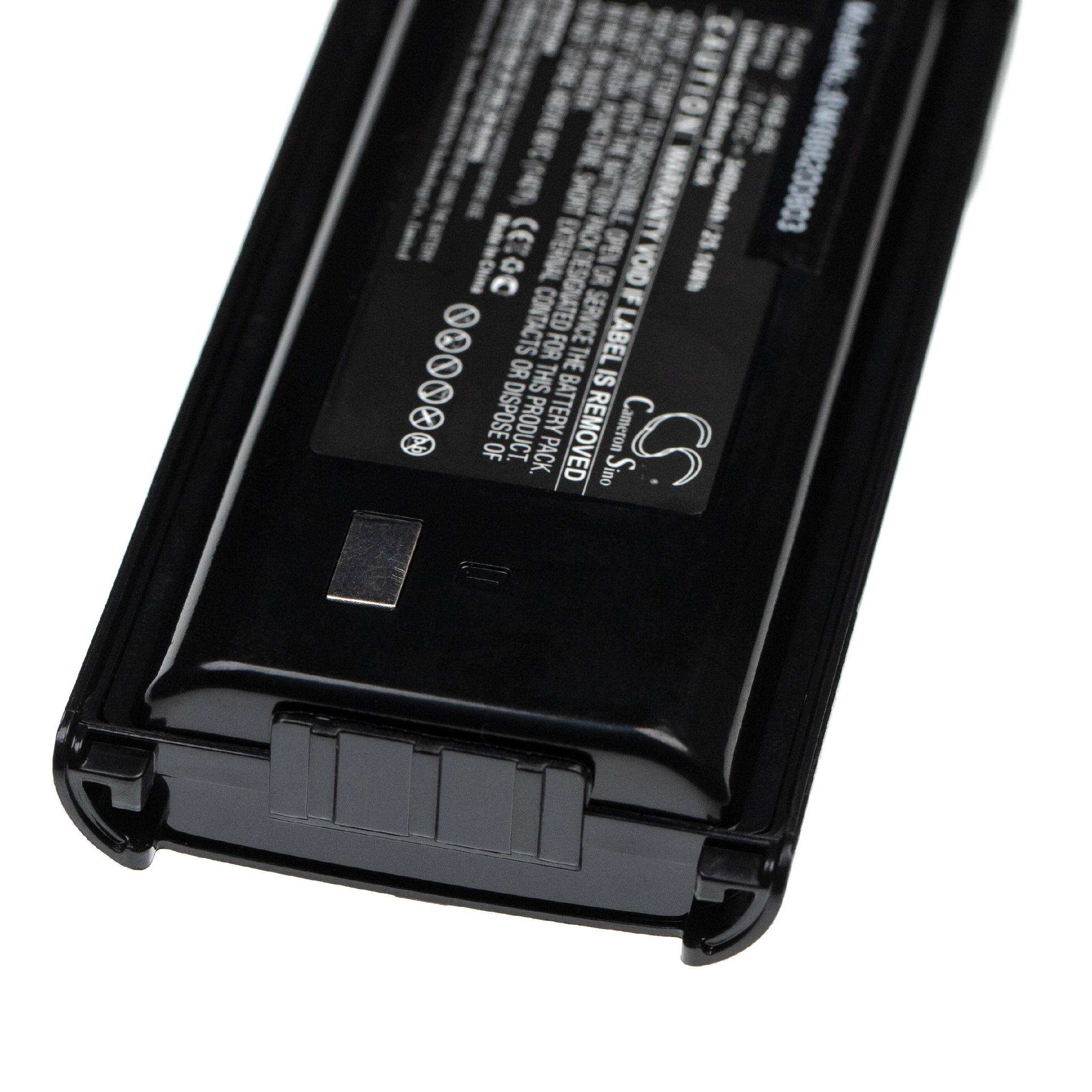 vhbw Akku kompatibel mit Kenwood TK-3312, TK-3400, TK-3200, TK-3202, TK-3302 Funkgerät, Walkie Talkie (3400mAh, 7,4V, Li-Ion)