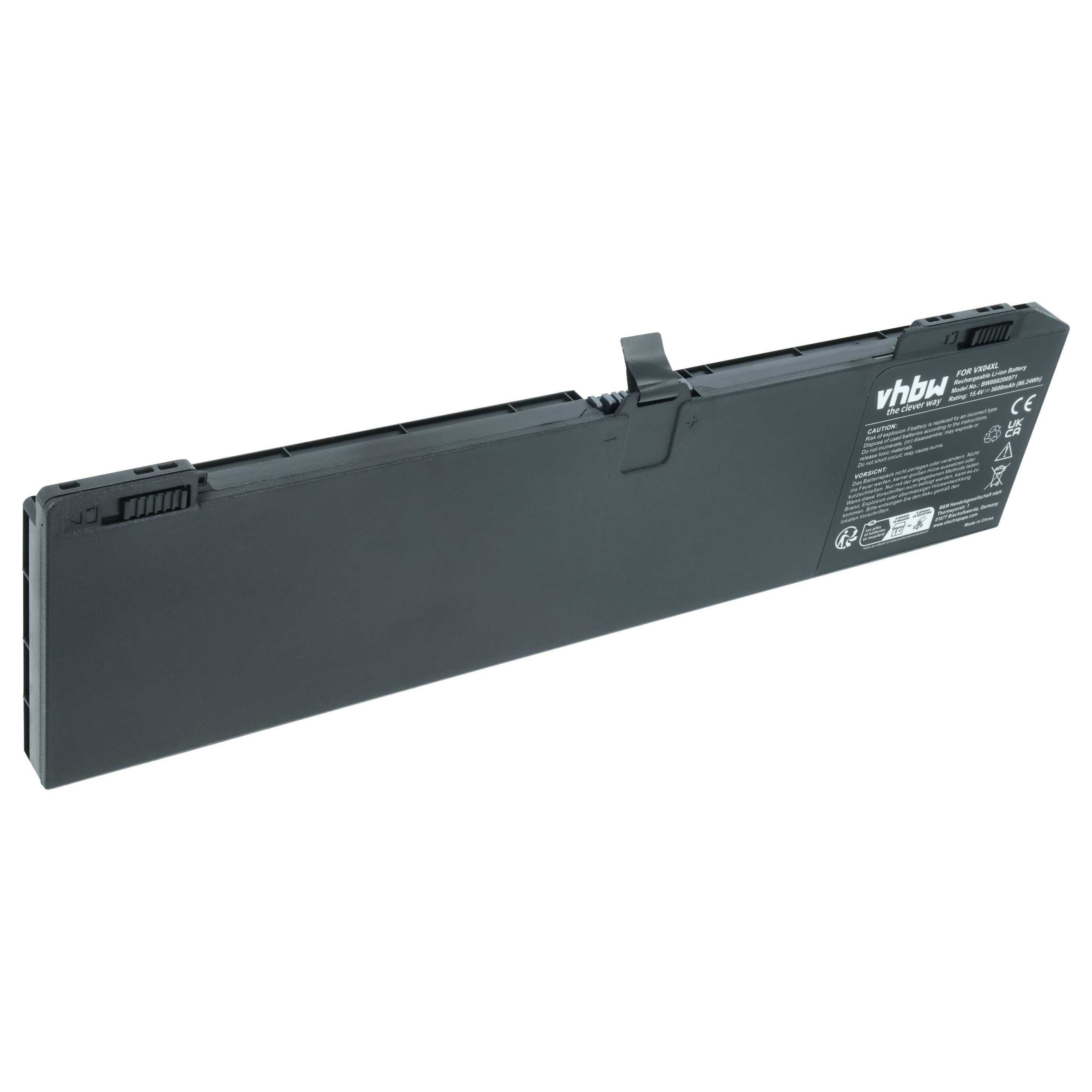 vhbw Akku Ersatz für HP VX04090XL, VX04XL, L05766-855, L06302-1C1, L063021C1 für Notebook (2600 mAh, 14,8 V, Li-Polymer)
