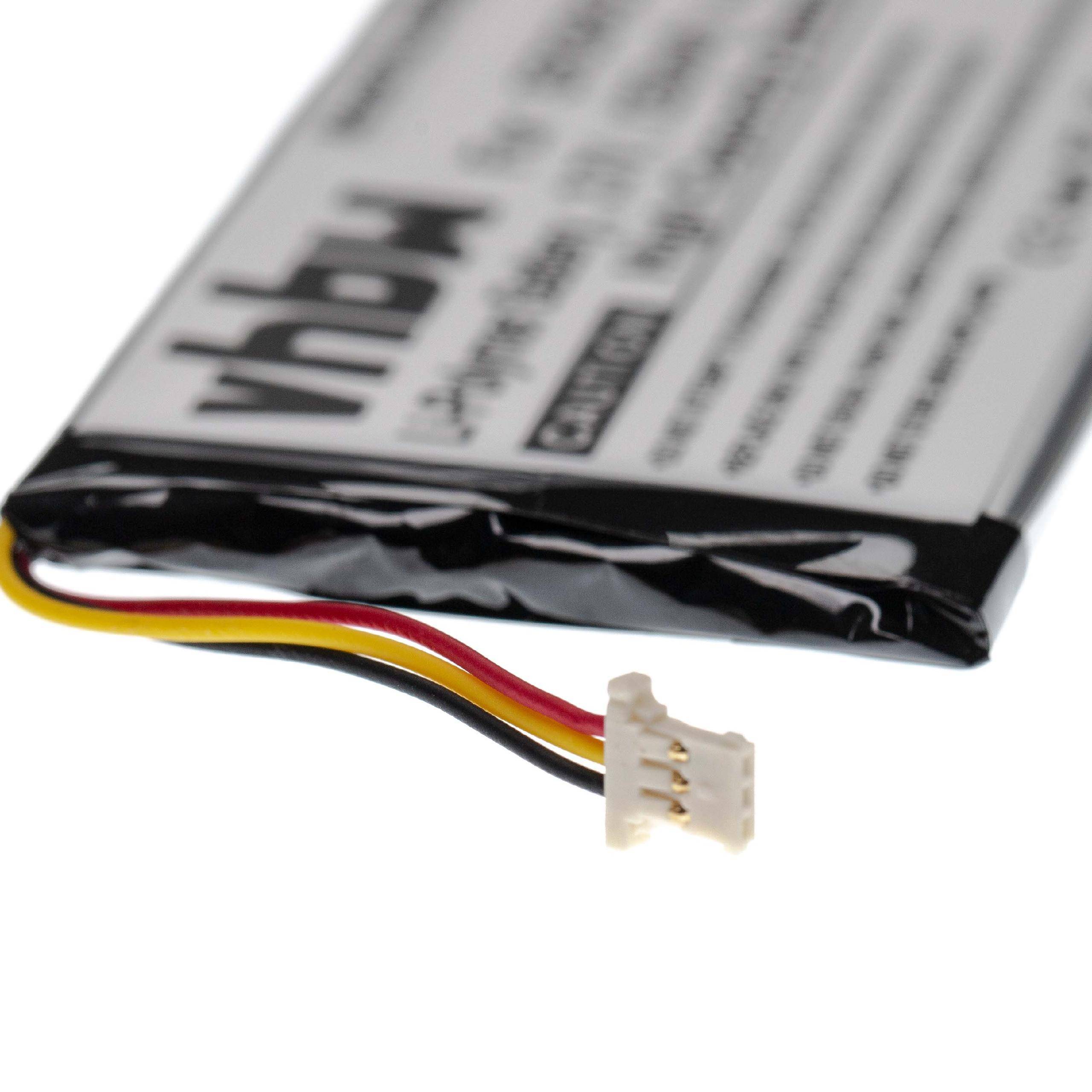 vhbw Akku kompatibel mit Becker BE B20, BE B10, Active.5 LMU, BE B60 GPS Navigation Navi (1250 mAh, 3,7 V, Li-Polymer)