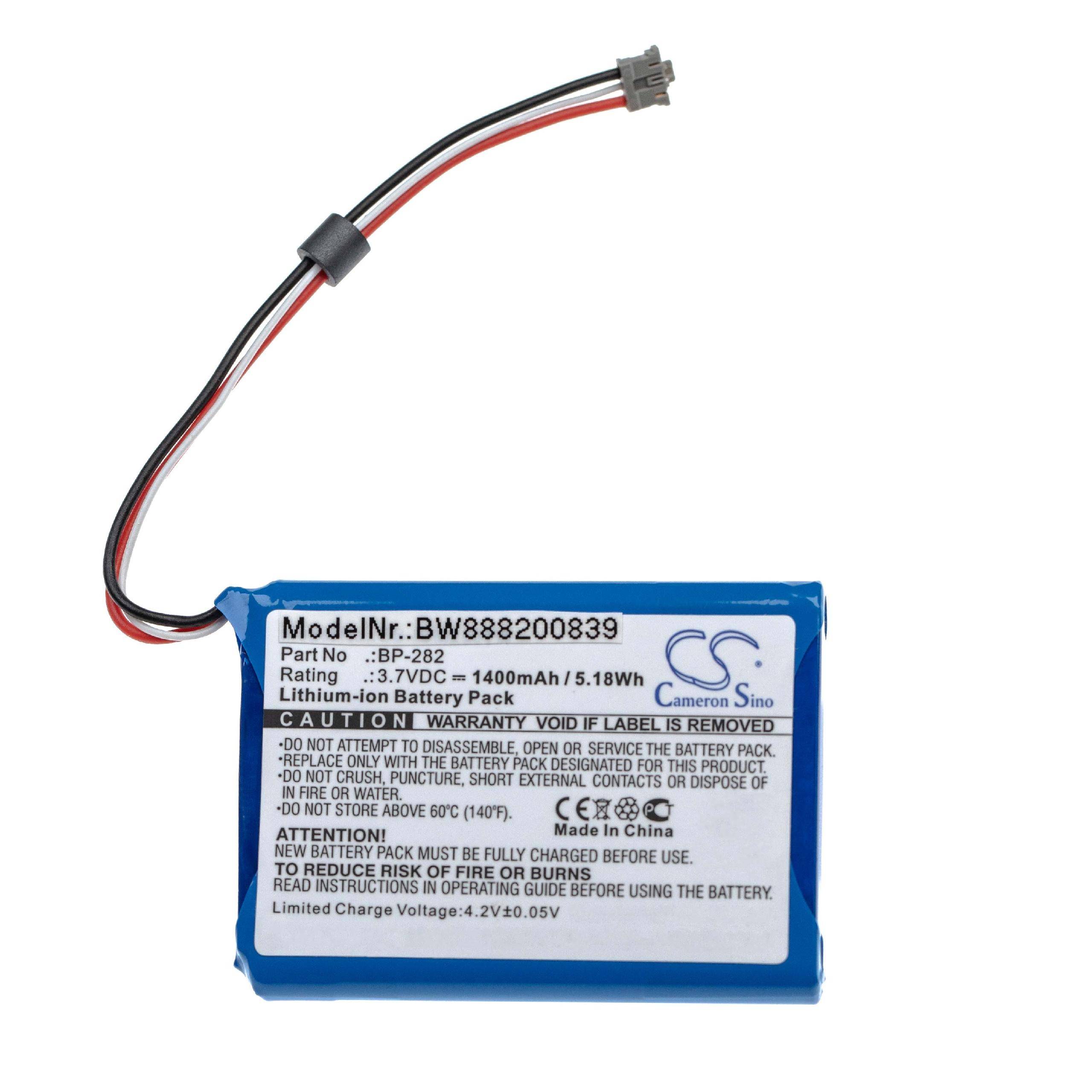 vhbw Akku kompatibel mit Icom IC-M25 Funkgerät, Walkie Talkie (1400 mAh, 3,7 V, Li-Ion)