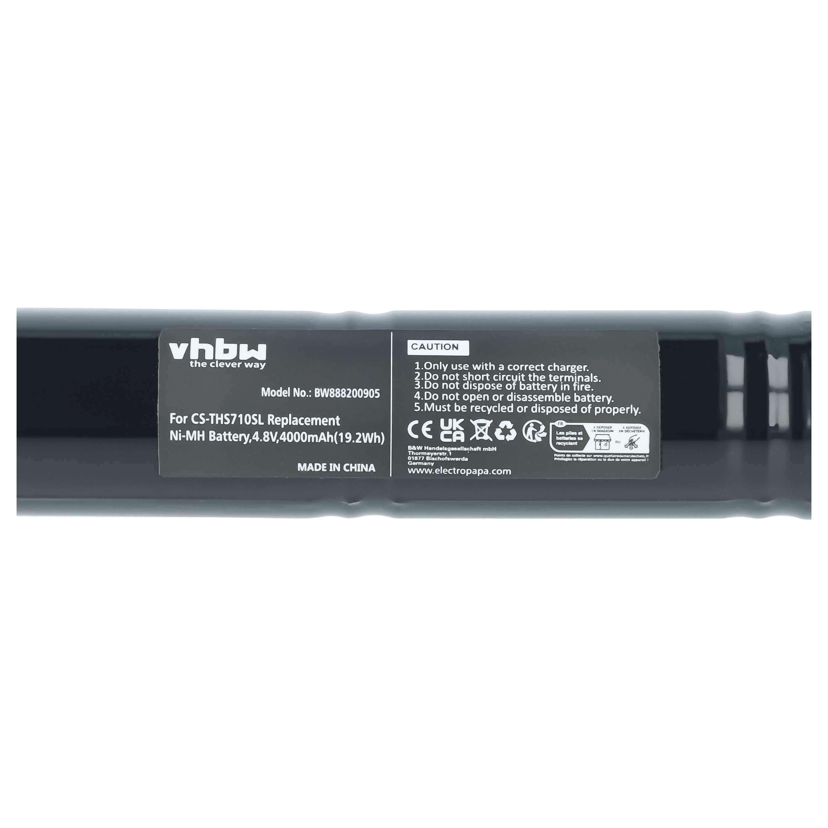 vhbw Akku kompatibel mit TekTronix THS710A | THS710, THS720A, THS720, THS720P Oszilloskop, Messgerät (4000 mAh, 4,8 V, NiMH)