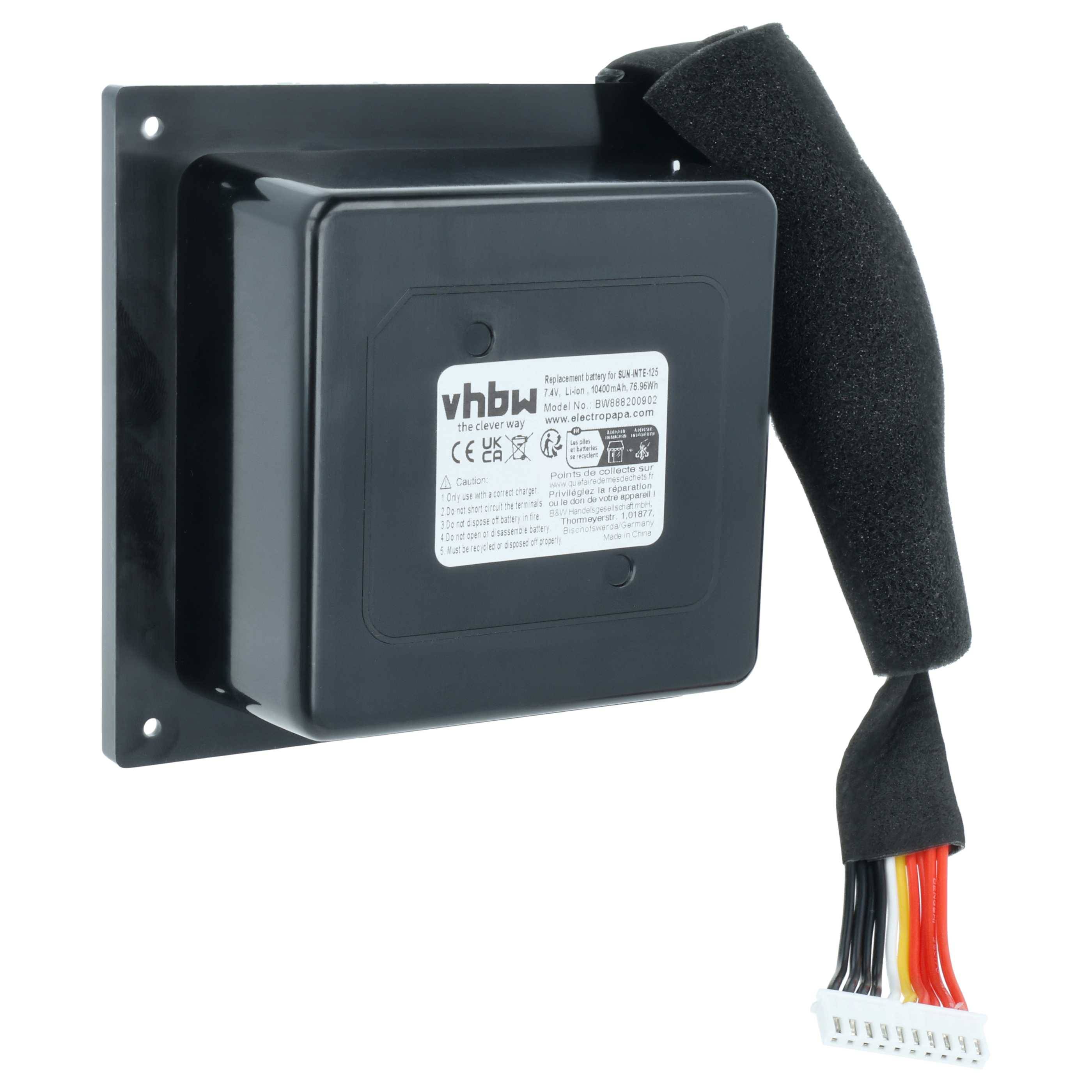 vhbw Akku kompatibel mit JBL PartyBox 300, 300CN Lautsprecher Boxen Speaker (10400mAh, 7,4V, Li-Ion)