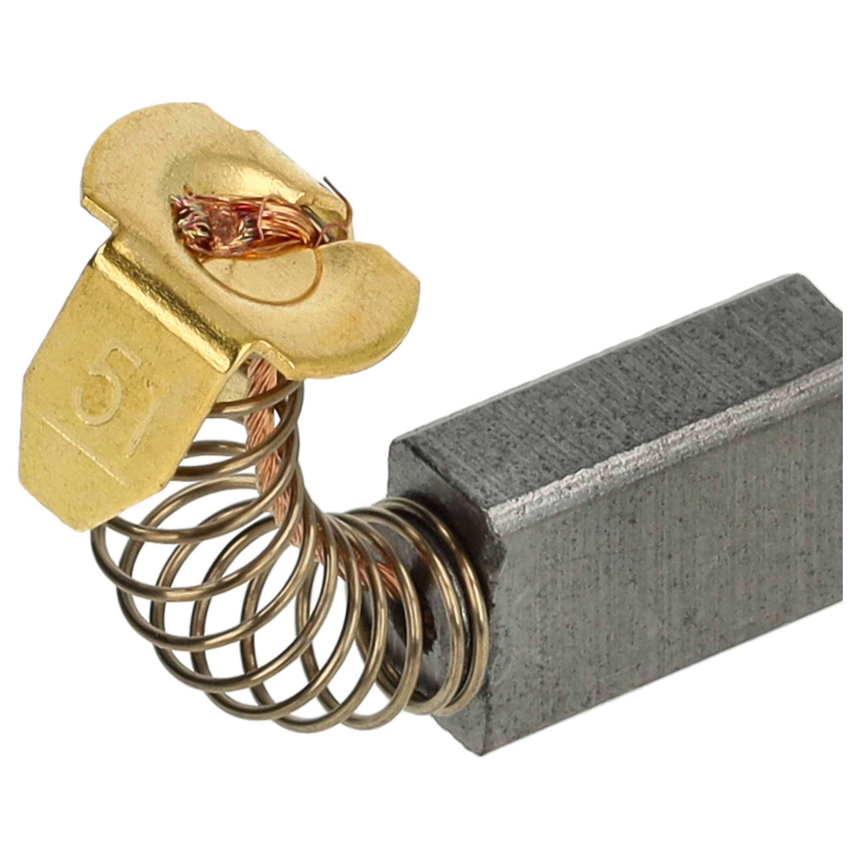 vhbw 2x Kohlebürste 5 x 8 x 12,8 mm kompatibel mit Makita 5600BL, 5600B, 5601, 6013 BR, 630, 6013 B, 6100, 6010, 6300, 63004 Elektrowerkzeug