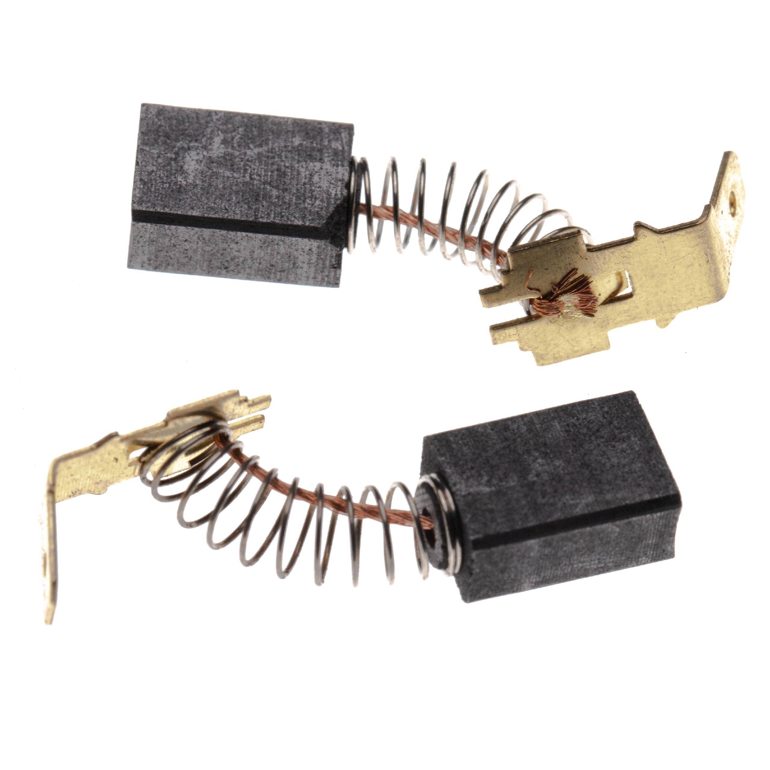 vhbw 2x Kohlebürste 6 x 9 x 12,5 mm kompatibel mit Makita HR2400, N9504B, NHP1010, NHP1030, NHP1300S, NHP1310 Elektrowerkzeug + Feder