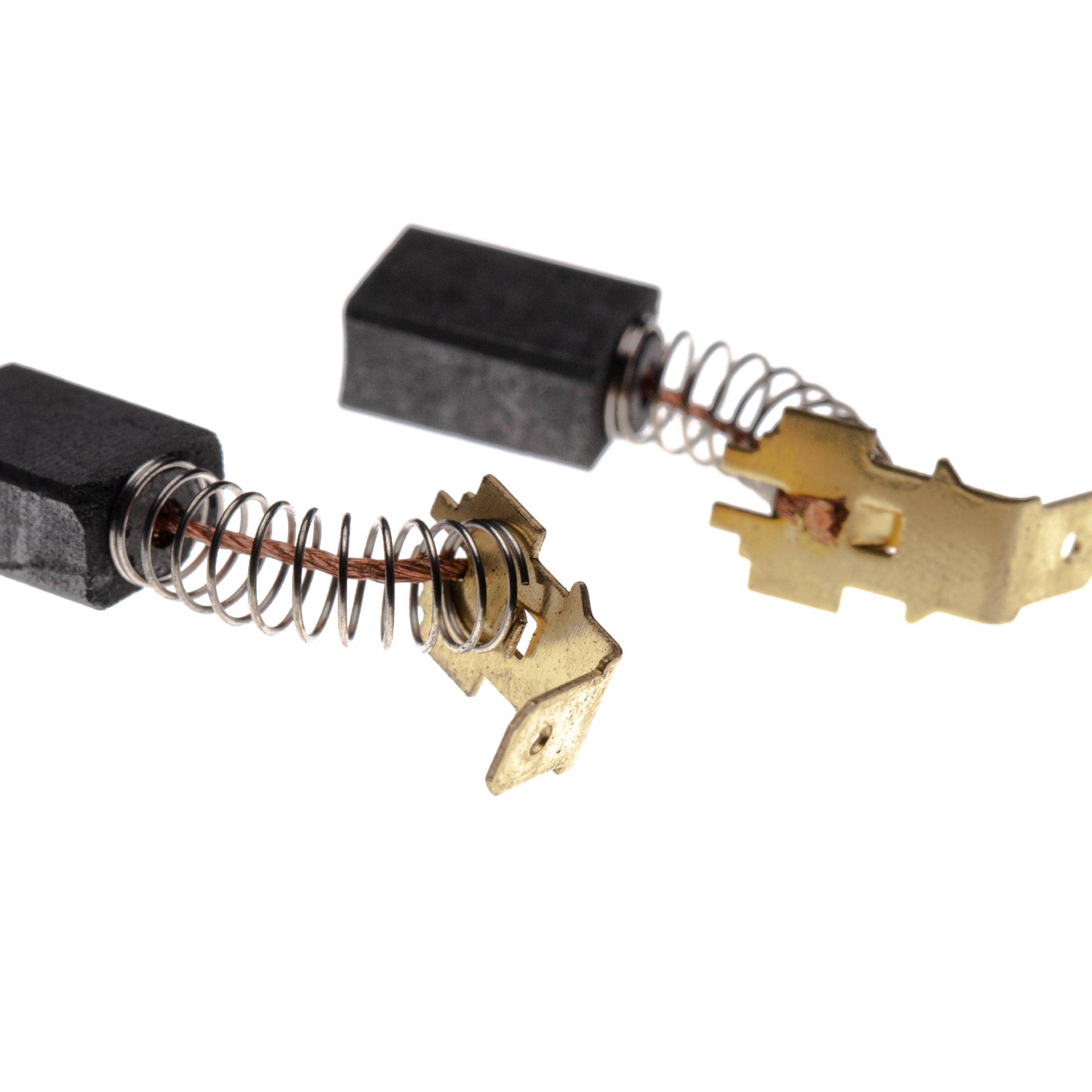 vhbw 2x Kohlebürste 6 x 9 x 12,5 mm Ersatz für Makita 191954-3, CB-416 für Elektrowerkzeug + Feder