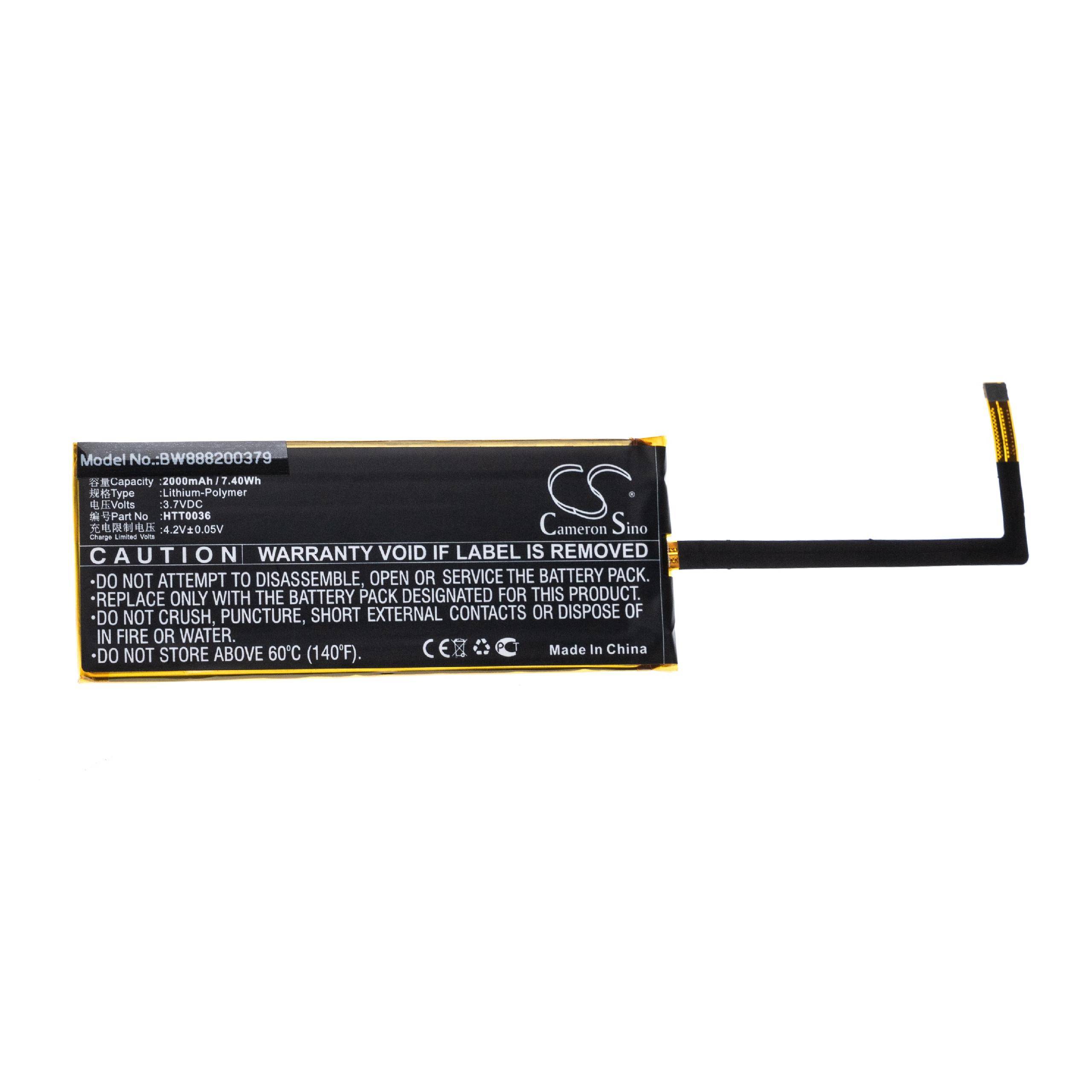 vhbw Akku passend für Doogee F3 Handy Smartphone Telefon (2000mAh, 3.7V, Li-Polymer)