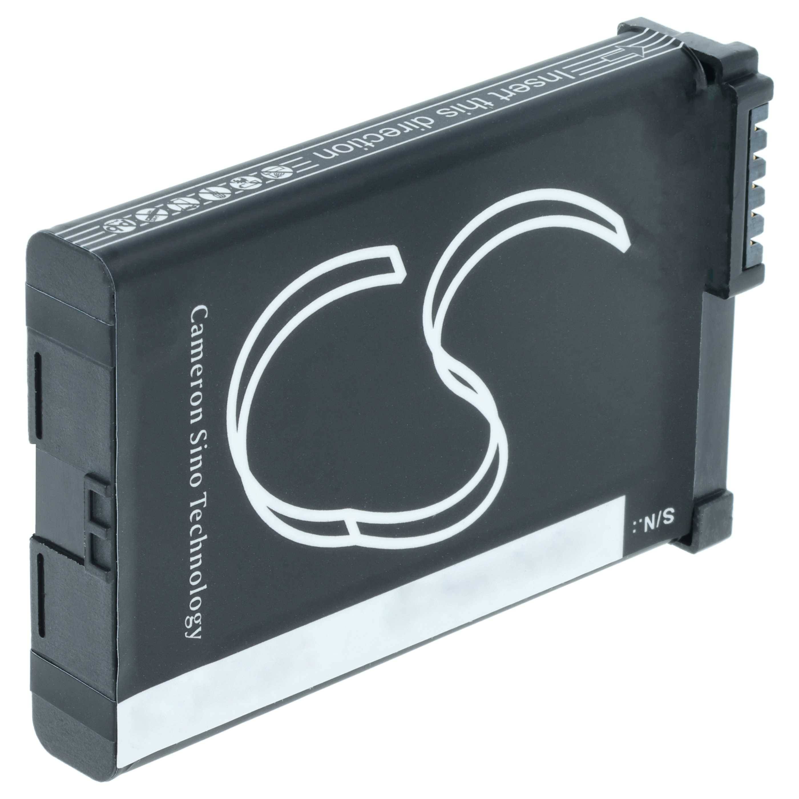 Eine schwarze rechteckige wiederaufladbare Batterie mit der Bezeichnung „Cameron Sino Technology