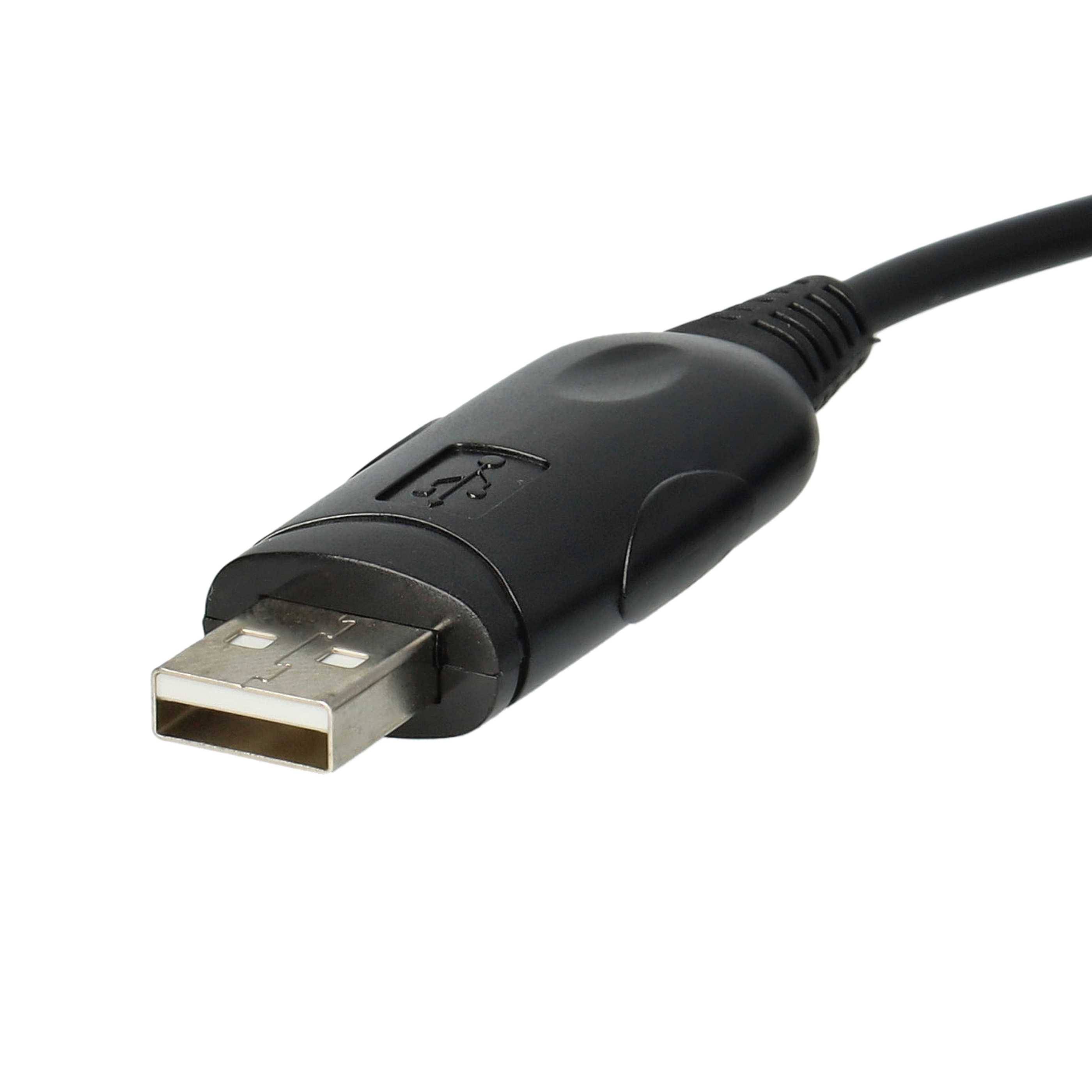 vhbw USB Programmierkabel kompatibel mit Yaesu Vertex FT-10R | FT-41, FT-41R, FT-51, FT-11, FT-11R, FT-40R, FTH-2009, FT-60R Funkgerät, schwarz