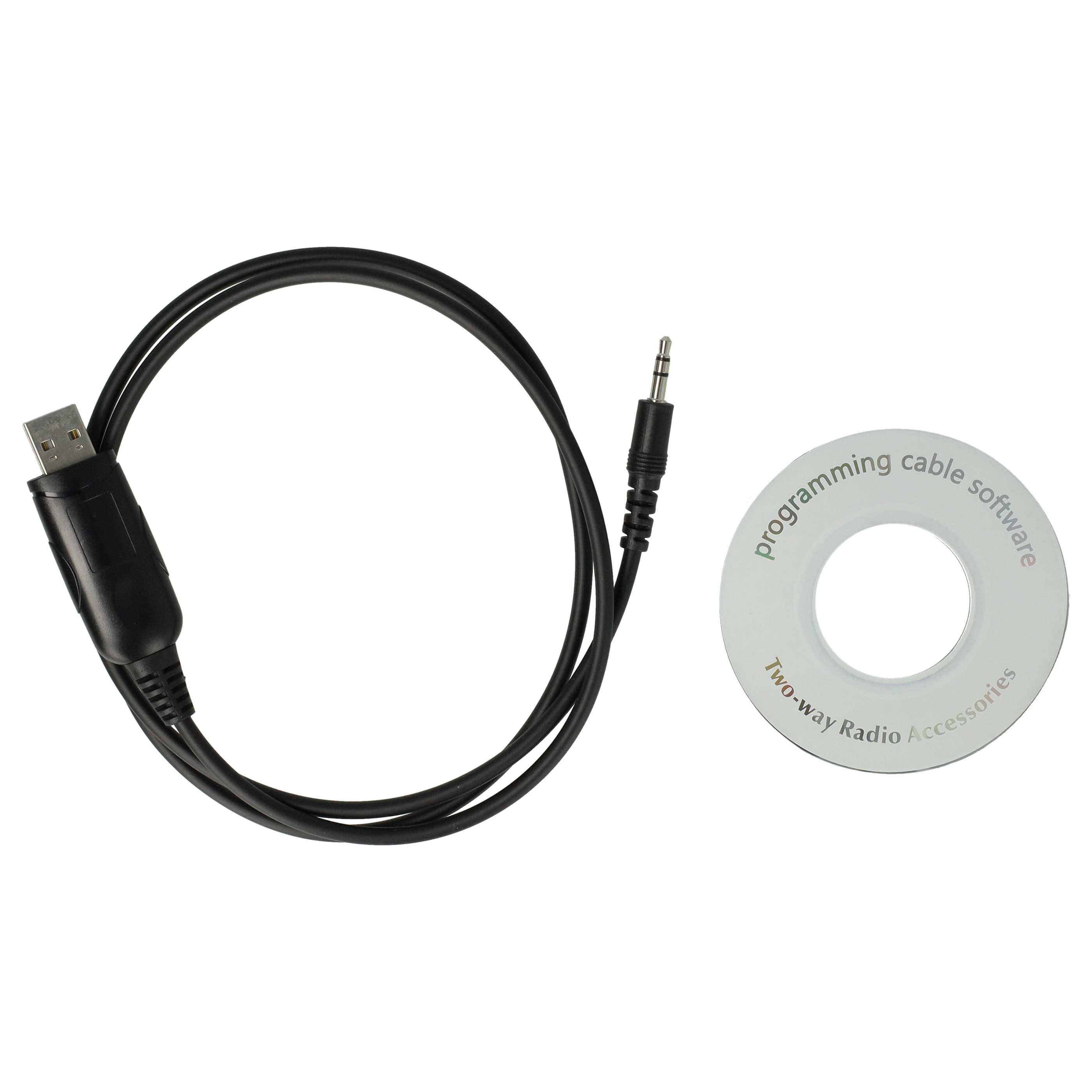 vhbw USB Programmierkabel kompatibel mit Icom IC-F3, IC-F43SIC-F3S, IC-F33S, IC-F3GT/GS, IC-F26S, IC-F4GT/GS, IC-F4, IC-F43, IC-F33 Funkgerät