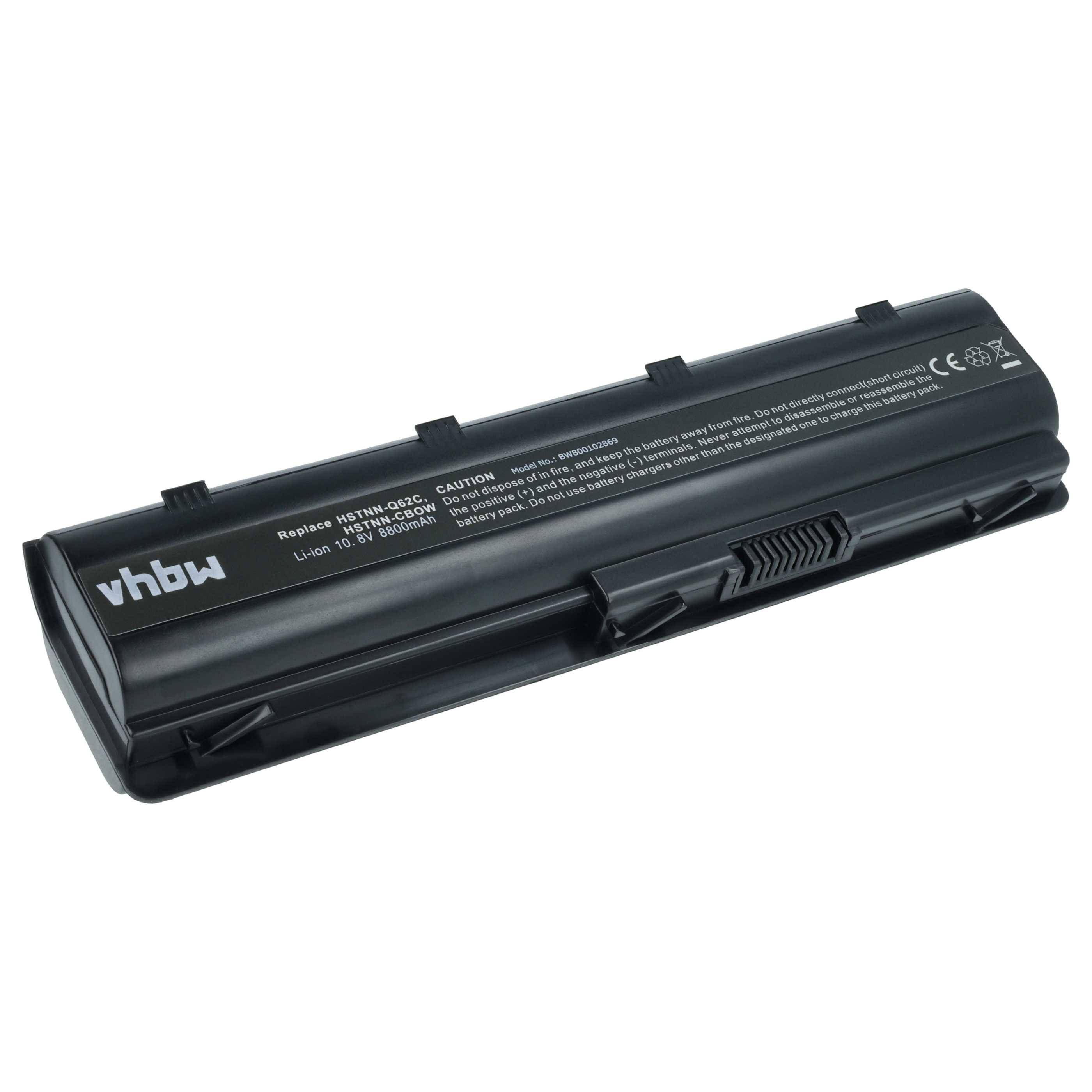 vhbw Akku Ersatz für HP 593553-001, 586007-541, 586006-361, 593554-001, 586006-321 für Notebook (8800 mAh, 10,8 V, Li-Ion)