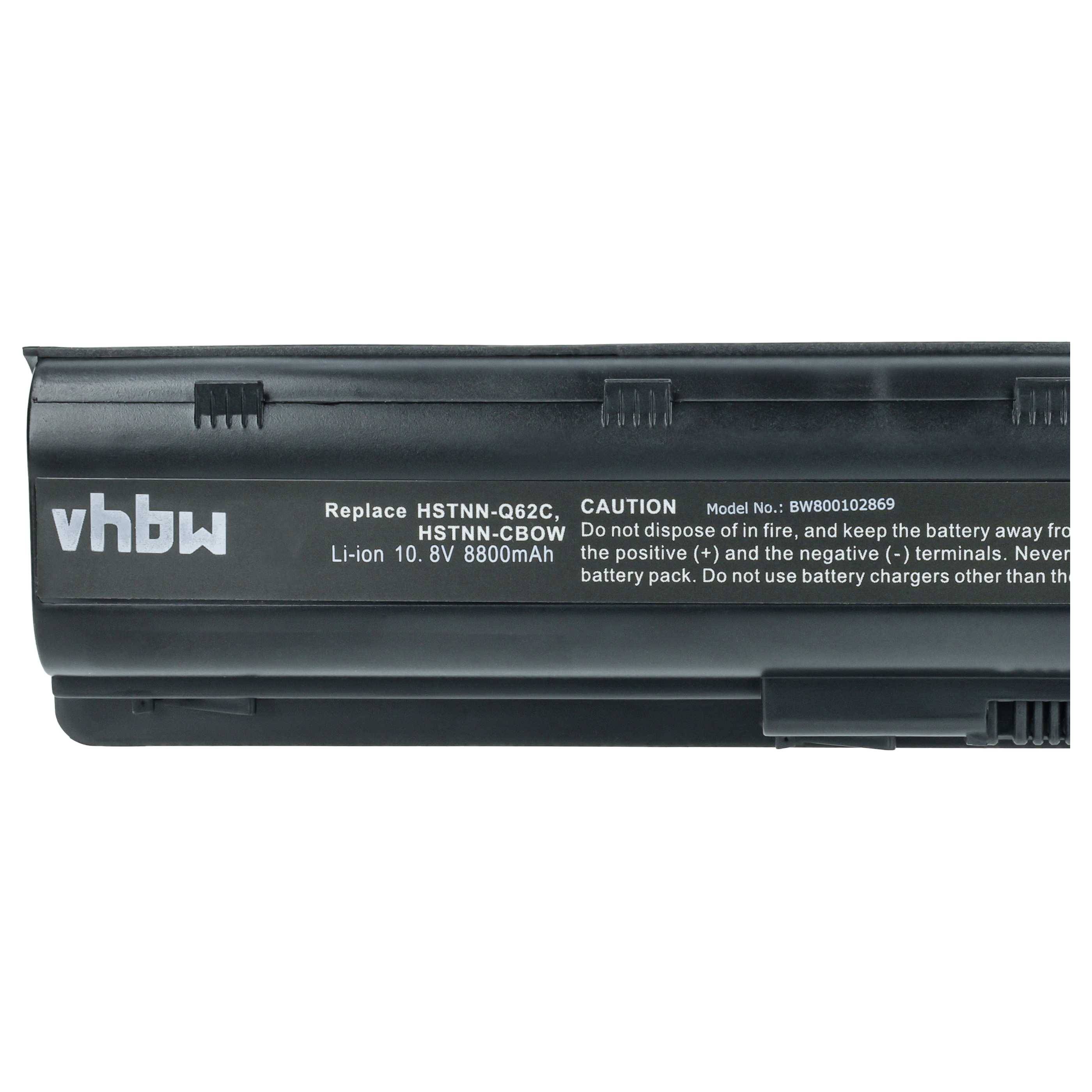 vhbw Akku kompatibel mit HP CompaQ Pavilion dm4-1065dx, dm4-1063he, dm4-1060sf, dm4-1080ee Notebook (8800 mAh, 10,8 V, Li-Ion)