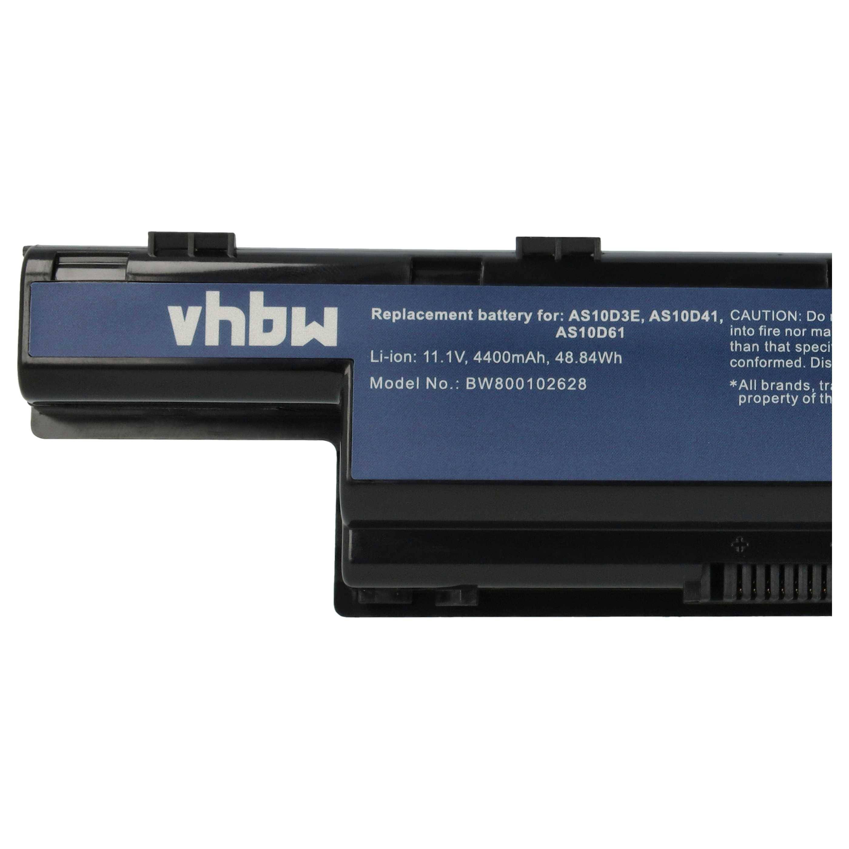 vhbw Akku Ersatz für 31CR19/652, 934T2078F, BT.00603.11, BT.00603.111, BT.00606.008 für Notebook (4400mAh, 11,1V, Li-Ion)