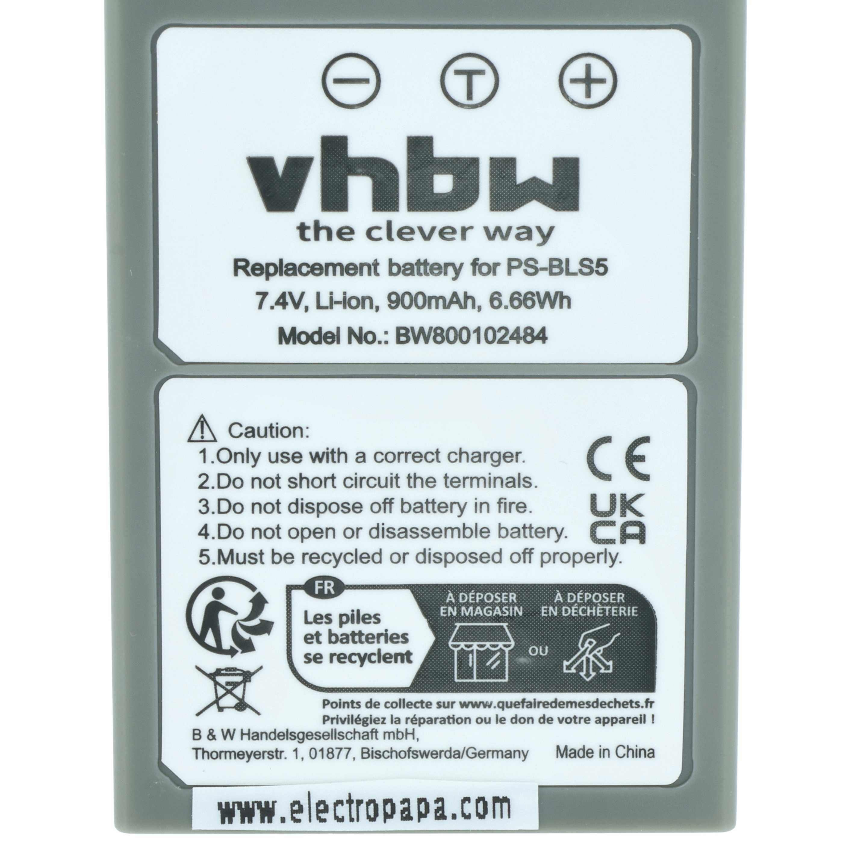 Batteriekennzeichnung mit „vhbw the clever way