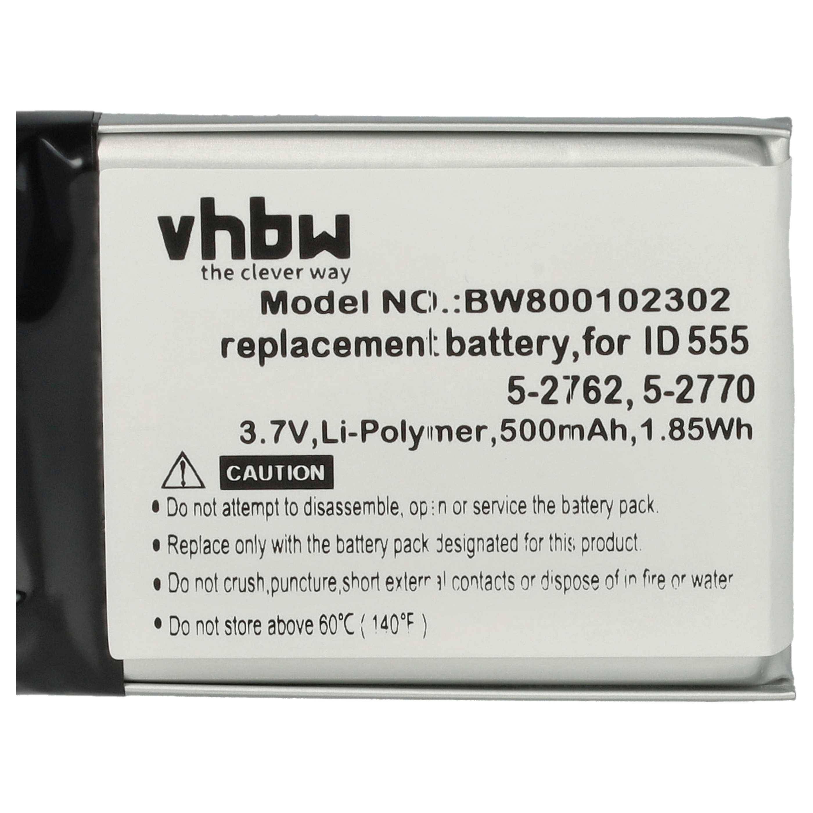 vhbw Akku Ersatz für Philips 5-2762, 5-2770 für schnurlos Festnetz Telefon (500 mAh, 3,7 V, Li-Ion)