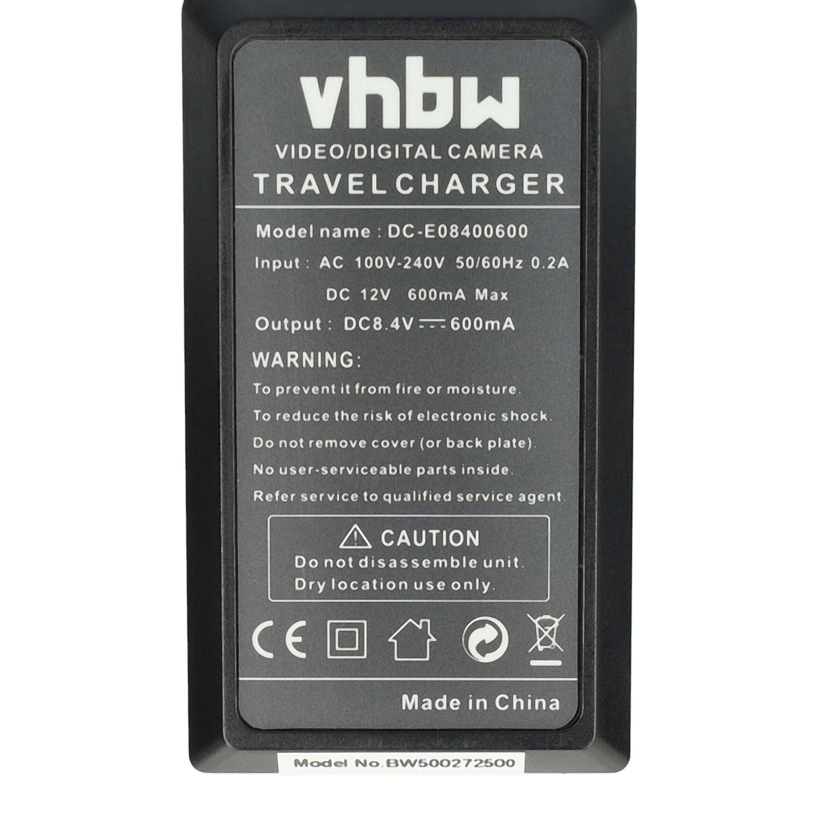 vhbw Ladegerät kompatibel mit Sigma BP-21 Kamera Camcorder/Akku - Ladeschale, Kfz-Adapter, Ladeanzeige, 8,4 V