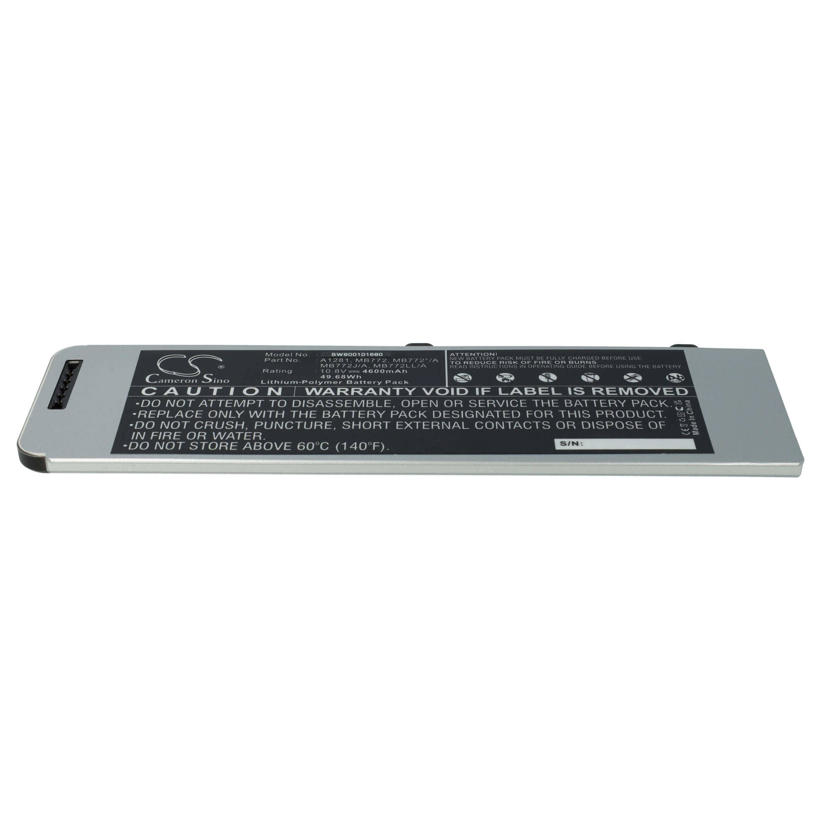 vhbw Akku kompatibel mit Apple Macbook Pro 15" MB470*/A, 15" Aluminum Unibody (2008), 15" A1286 Notebook (4400 mAh, 10,8 V, Li-Ion)