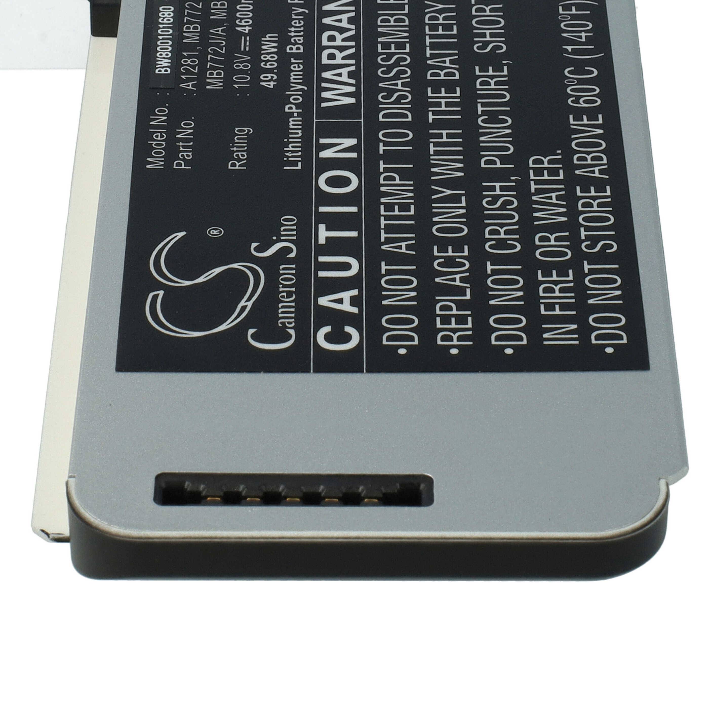 Eine Lithium-Polymer-Batterie mit einer Warnaufschrift, die besagt: 