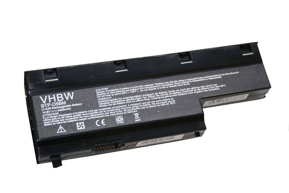 vhbw Akku kompatibel mit Medion Akoya MD97437, E7212, E7211, E7216, MD97288, E7214, MD97447 Notebook (4400 mAh, 14,8 V, Li-Ion)