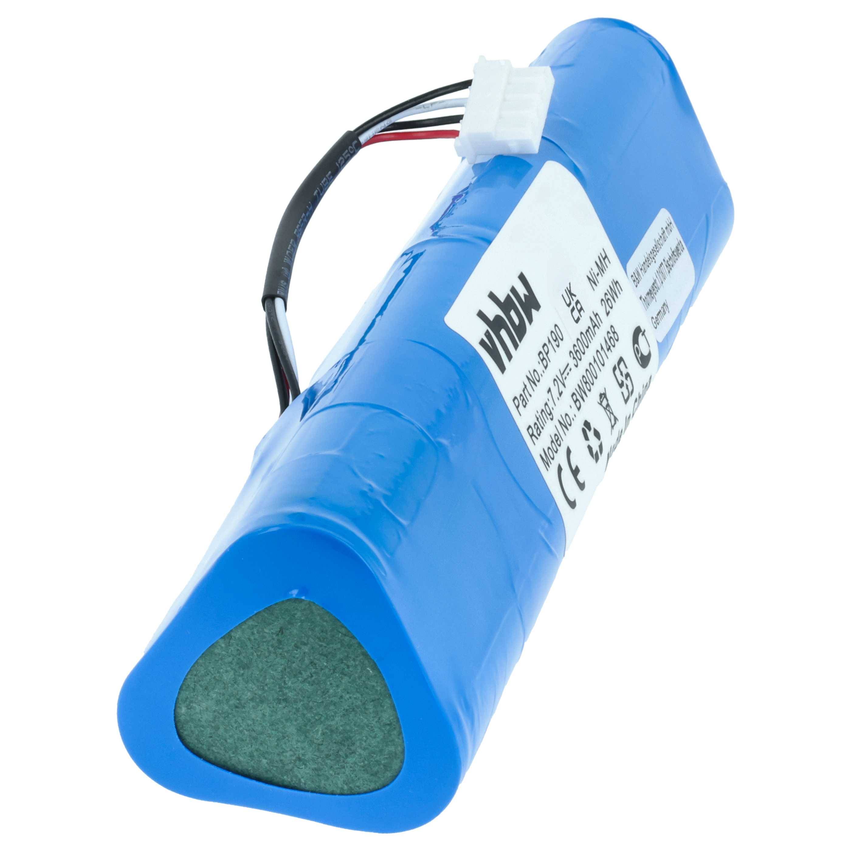 vhbw 2x Akku kompatibel mit Fluke Power Quality Analyzer 434, 435, 433 Oszilloskop, Messgerät (3600 mAh, 7,2 V, NiMH)