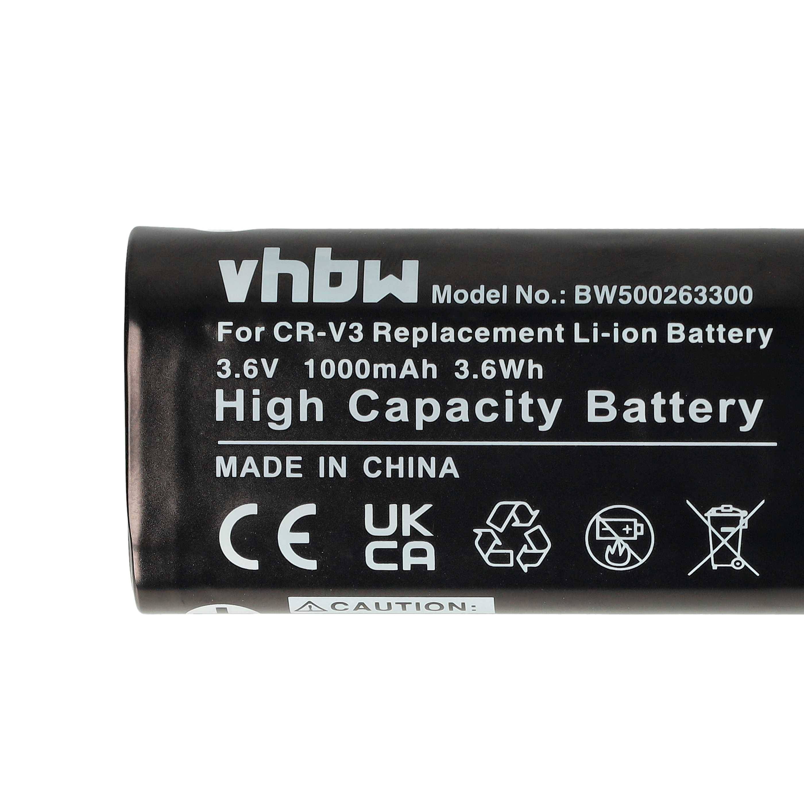vhbw 3x Akku kompatibel mit Kodak EasyShare DX3900, DX3700, Z650, DX6340, DX4900, DX4530, DX4330, DX3600 Kamera (1000 mAh, 3,6 V, Li-Ion)