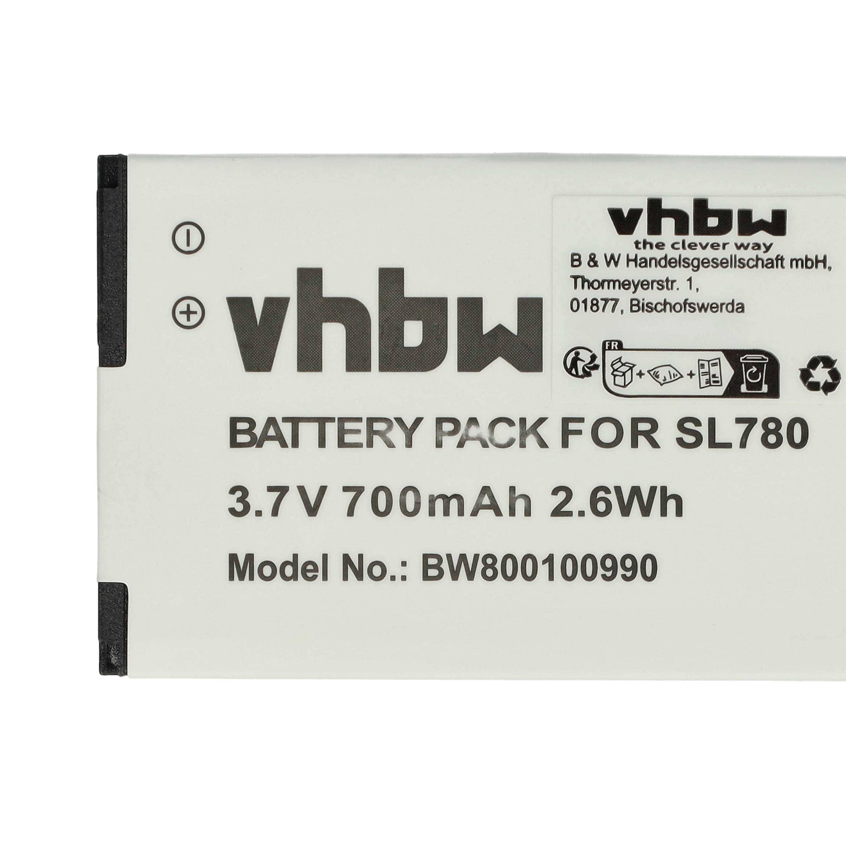 Batteriepaket mit Kennzeichnung „vhbw