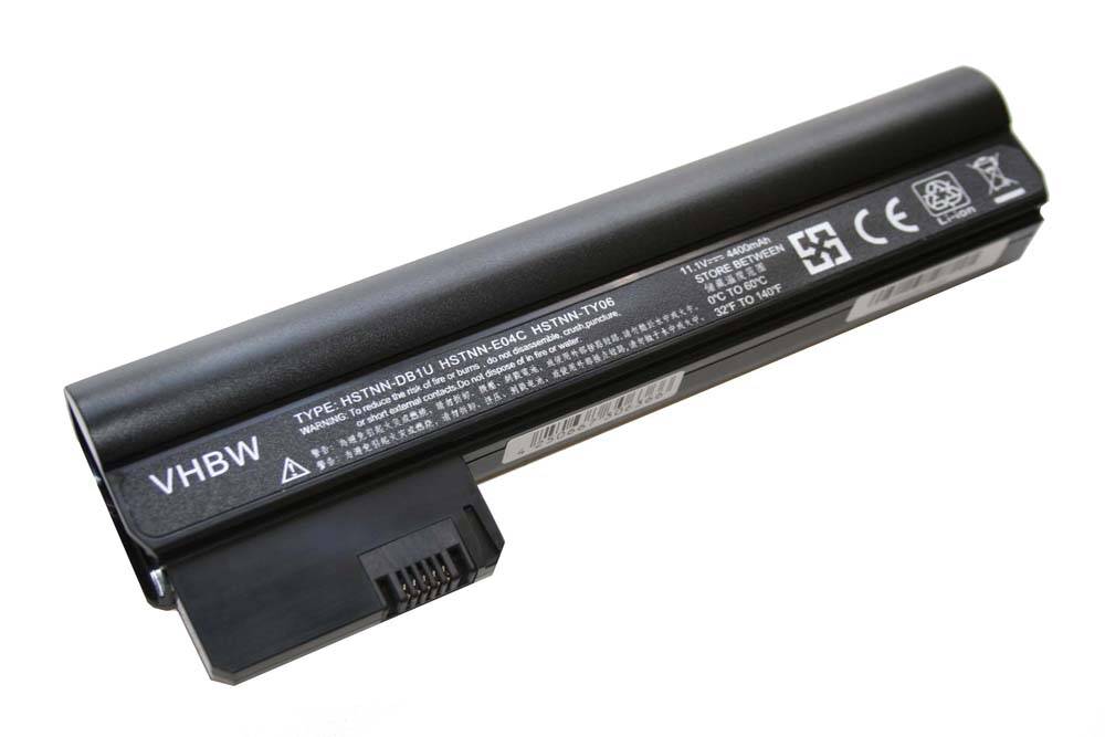 vhbw Akku kompatibel mit HP Mini 110-3016TU, 110-3016SF, 110-3018CL, 110-3018CA, 110-3017TU Notebook (4400 mAh, 11,1 V, Li-Ion)