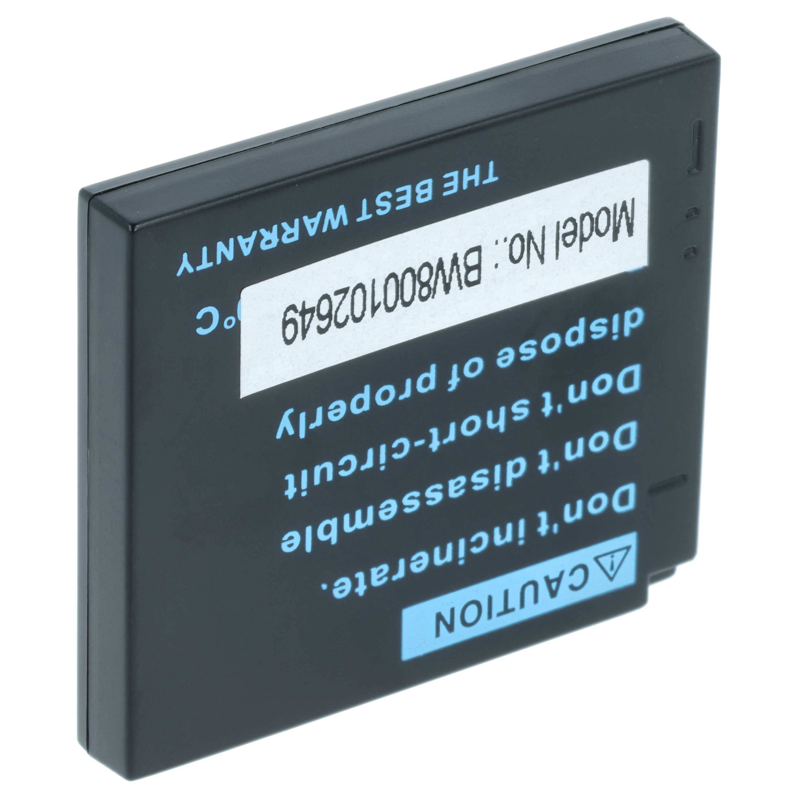 Eine schwarze Lithium-Ionen-Batterie mit der Beschriftung 