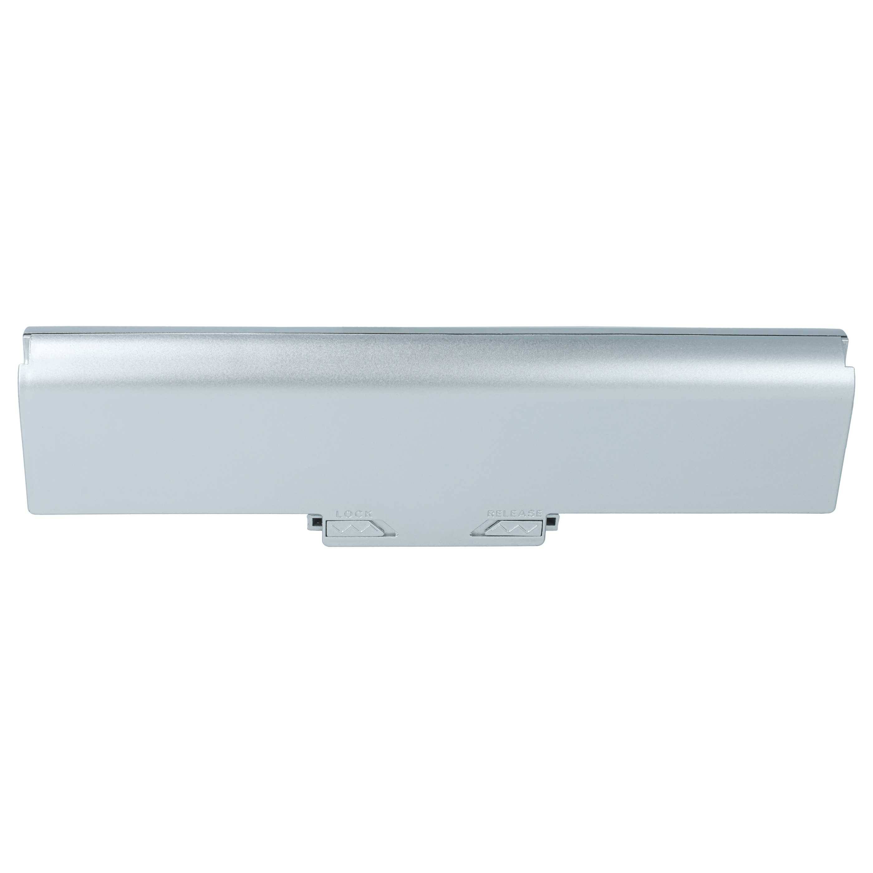 vhbw Akku kompatibel mit Sony Vaio VGN-TX56C/W | VGN-TX57CN, VGN-TX58CN Notebook (4400 mAh, 11,1 V, Li-Ion) - silber