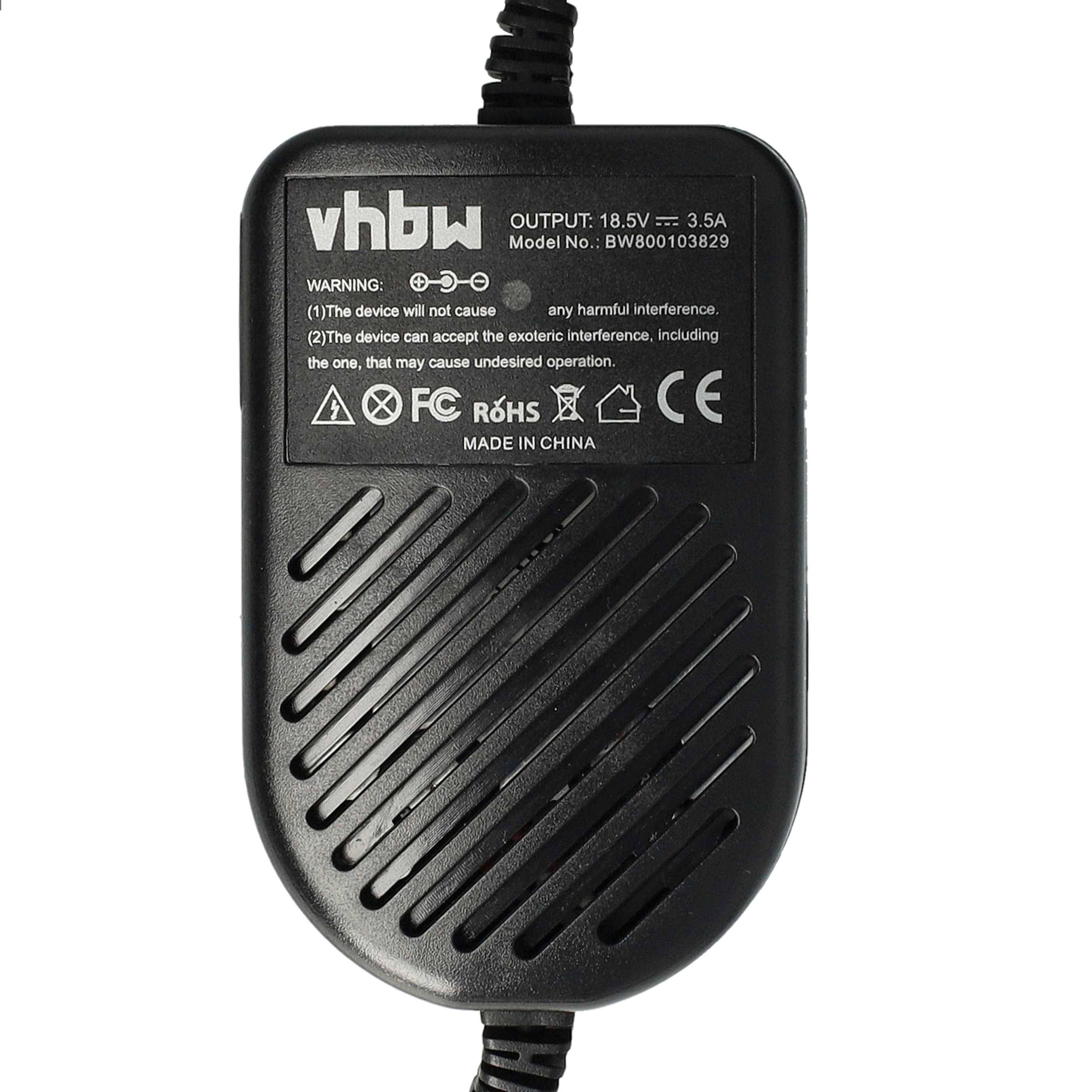 vhbw KFZ-Ladekabel kompatibel mit Compaq Presario 2804EA, 2804SC, 2802TC, 2802SP, 2802EA Notebook - 12V Ladegerät Schwarz 3,5 A