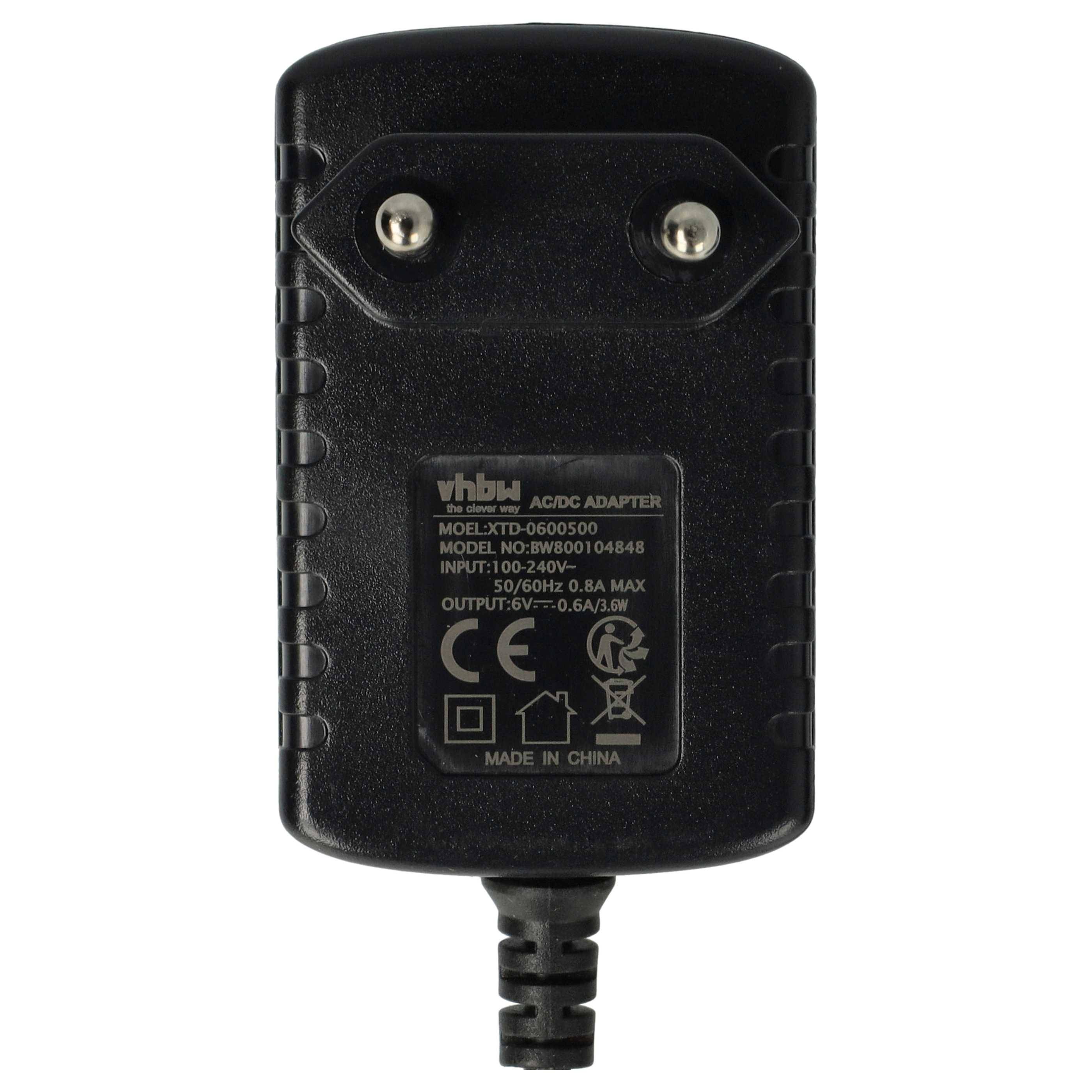 vhbw AC Netzteil kompatibel mit Braun Series 5 590cc, 590cc-3, 590cc-4, 8385 C&R, 8374, 8377 (Typ 5751) Rasierer